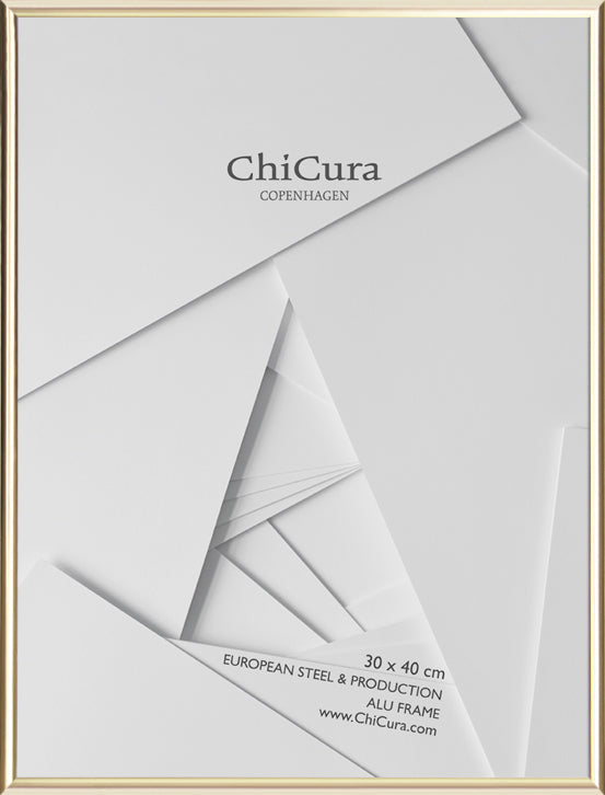 ChiCura Living, Art & Frames Alu Ramme 30x40cm - Guld - Glas Frames / Alu Premium Golden