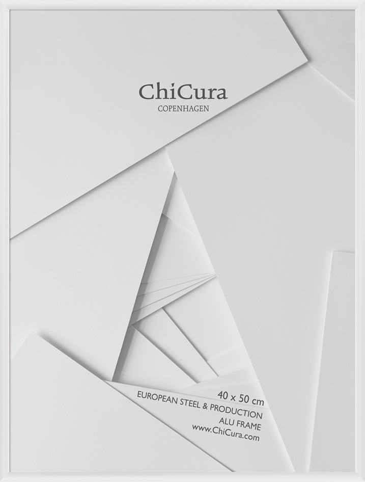 ChiCura Living, Art & Frames Alu Ramme 40x50cm - Hvid - Glas Frames / Alu White
