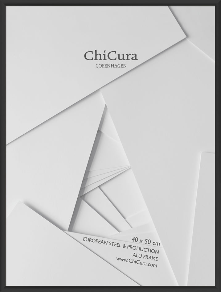 ChiCura Living, Art & Frames Alu Ramme 40x50cm - Sort - Akrylglas Frames / Alu Black