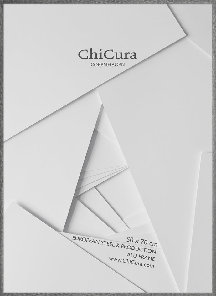 ChiCura Living, Art & Frames Alu Ramme 50x70cm - Børstet Antracit - Akrylglas Frames / Alu Premium Brushed Anthracite