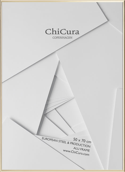 ChiCura Living, Art & Frames Alu Ramme 50x70cm - Guld - Glas Frames / Alu Premium Golden