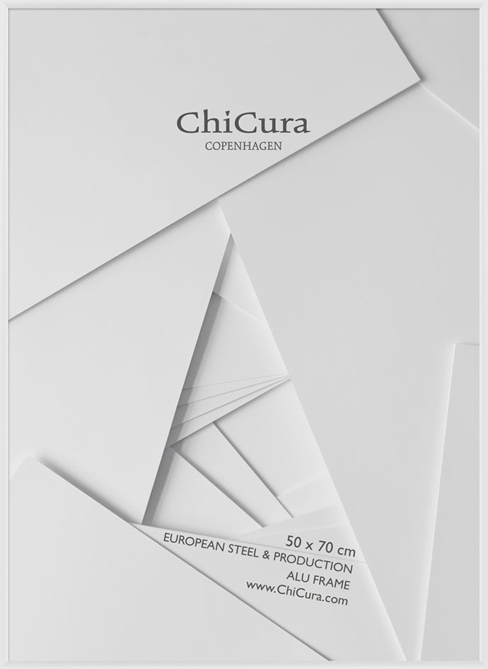 ChiCura Living, Art & Frames Alu Ramme 50x70cm - Hvid - Glas Frames / Alu Premium White