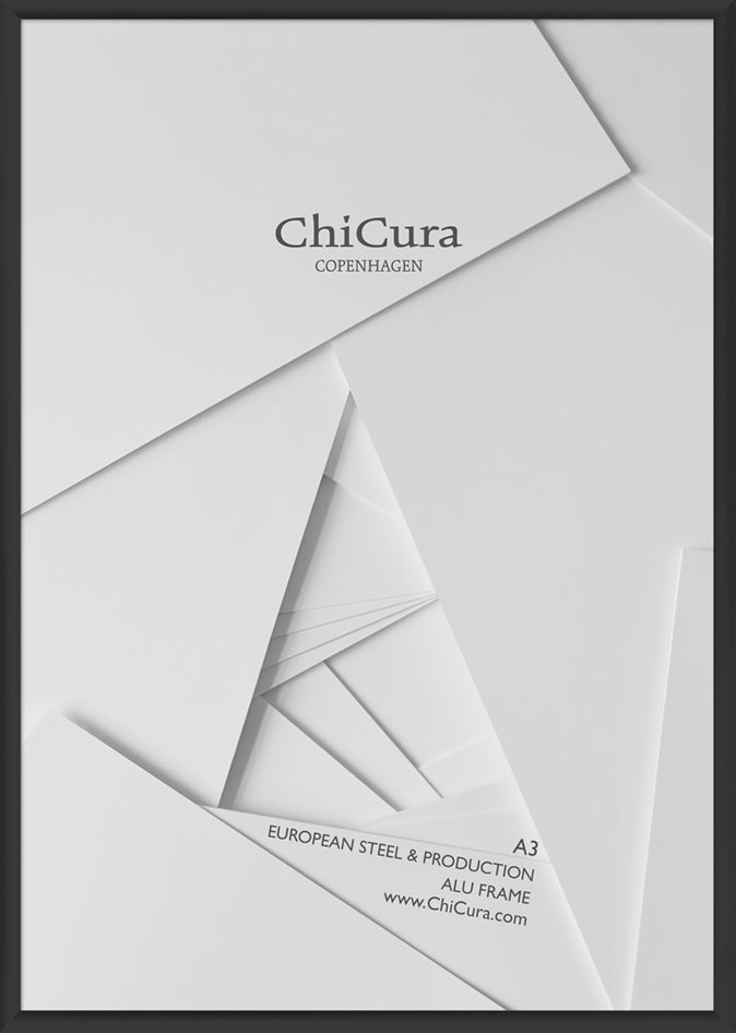 ChiCura Living, Art & Frames Alu Ramme A3 - Sort - Akrylglas Frames / Alu Premium Black
