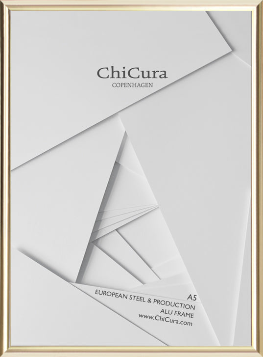 ChiCura Living, Art & Frames Alu Ramme A5 - Guld - Akrylglas Frames / Alu Premium Golden