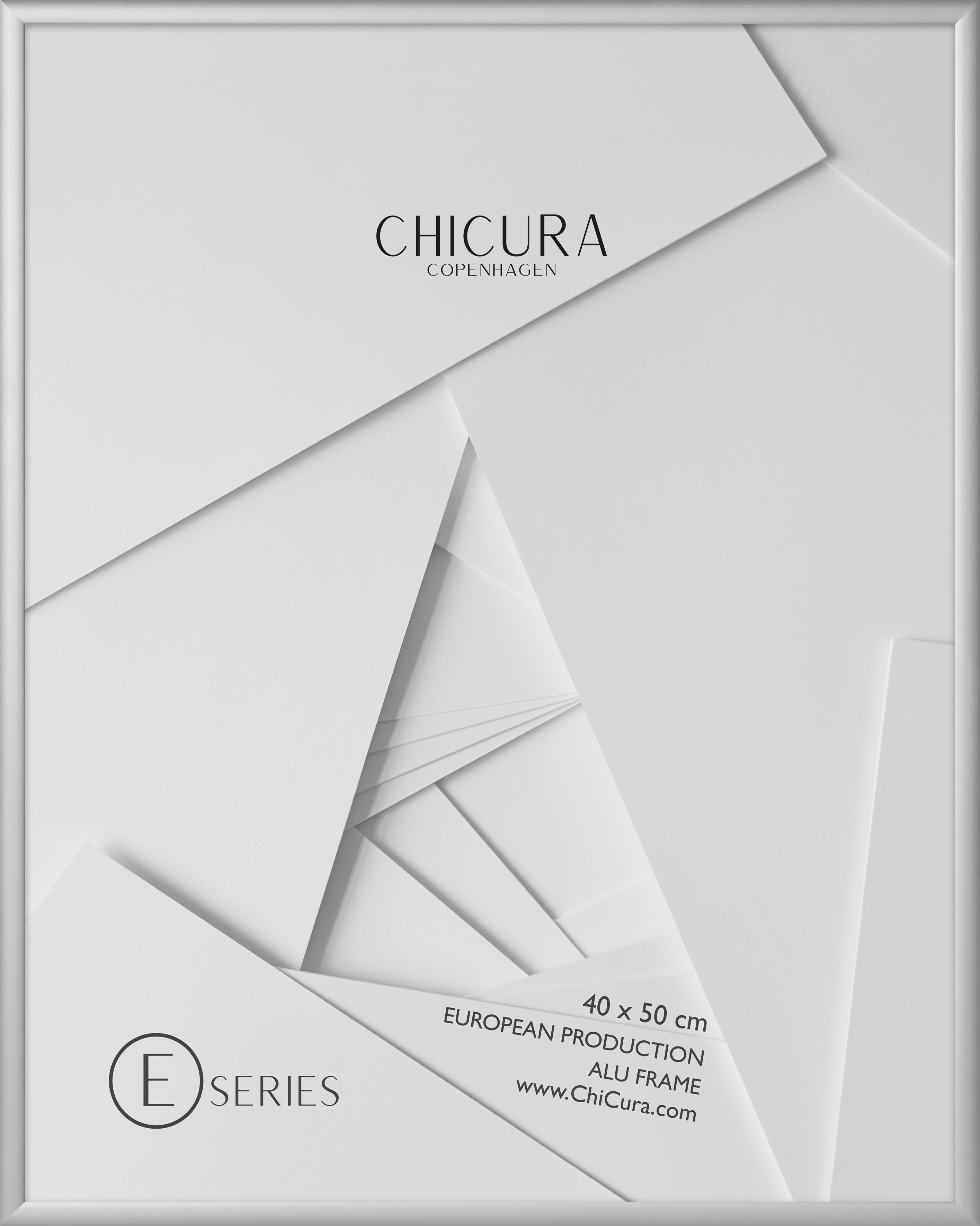ChiCura Living, Art & Frames Alu Ramme E - 40x50cm - Sølv - Akrylglas Frames / Alu E-Series Silver