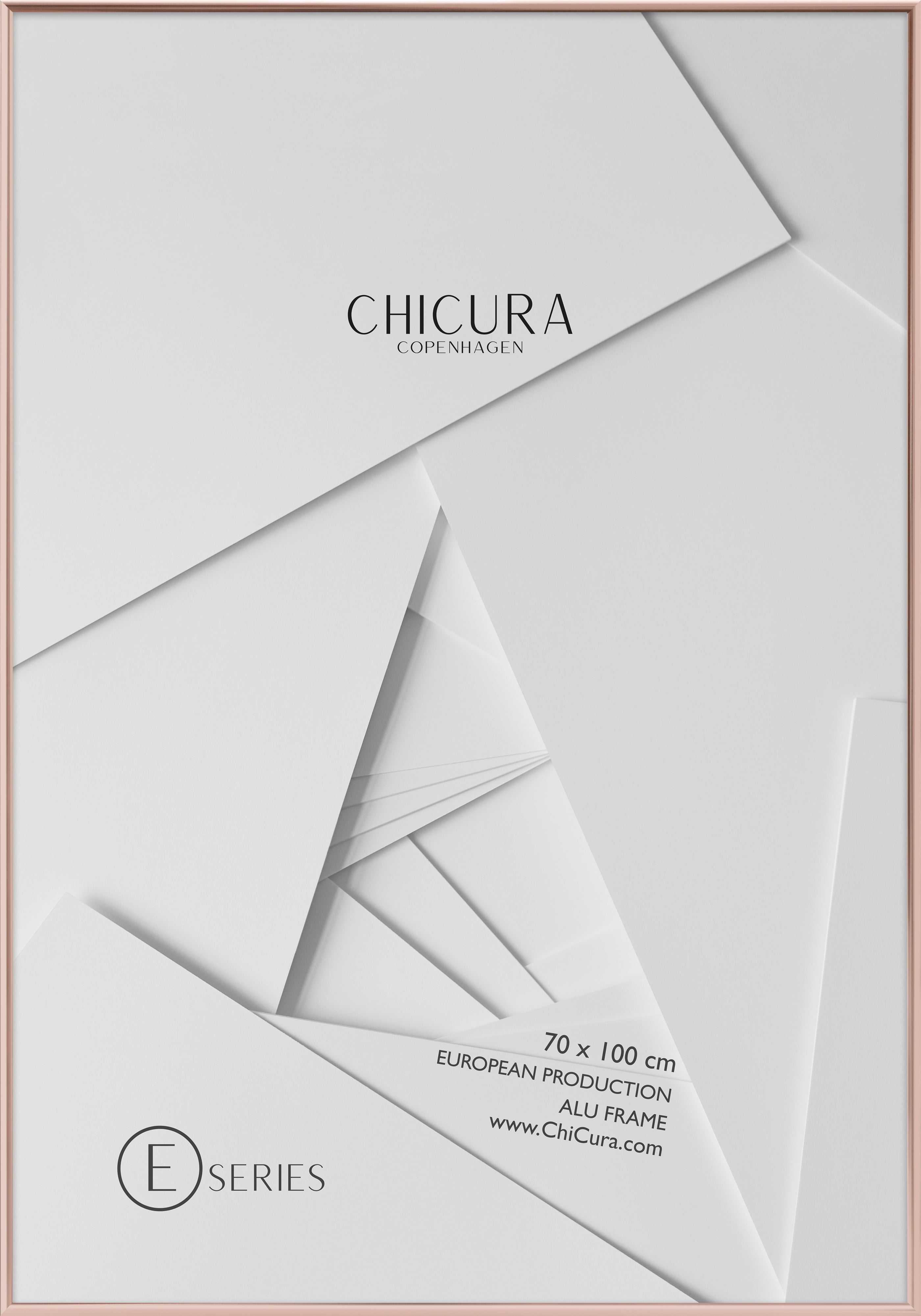 ChiCura Living, Art & Frames Alu Ramme E - 70x100cm - Kobber - Akrylglas Frames / Alu E-Series Copper