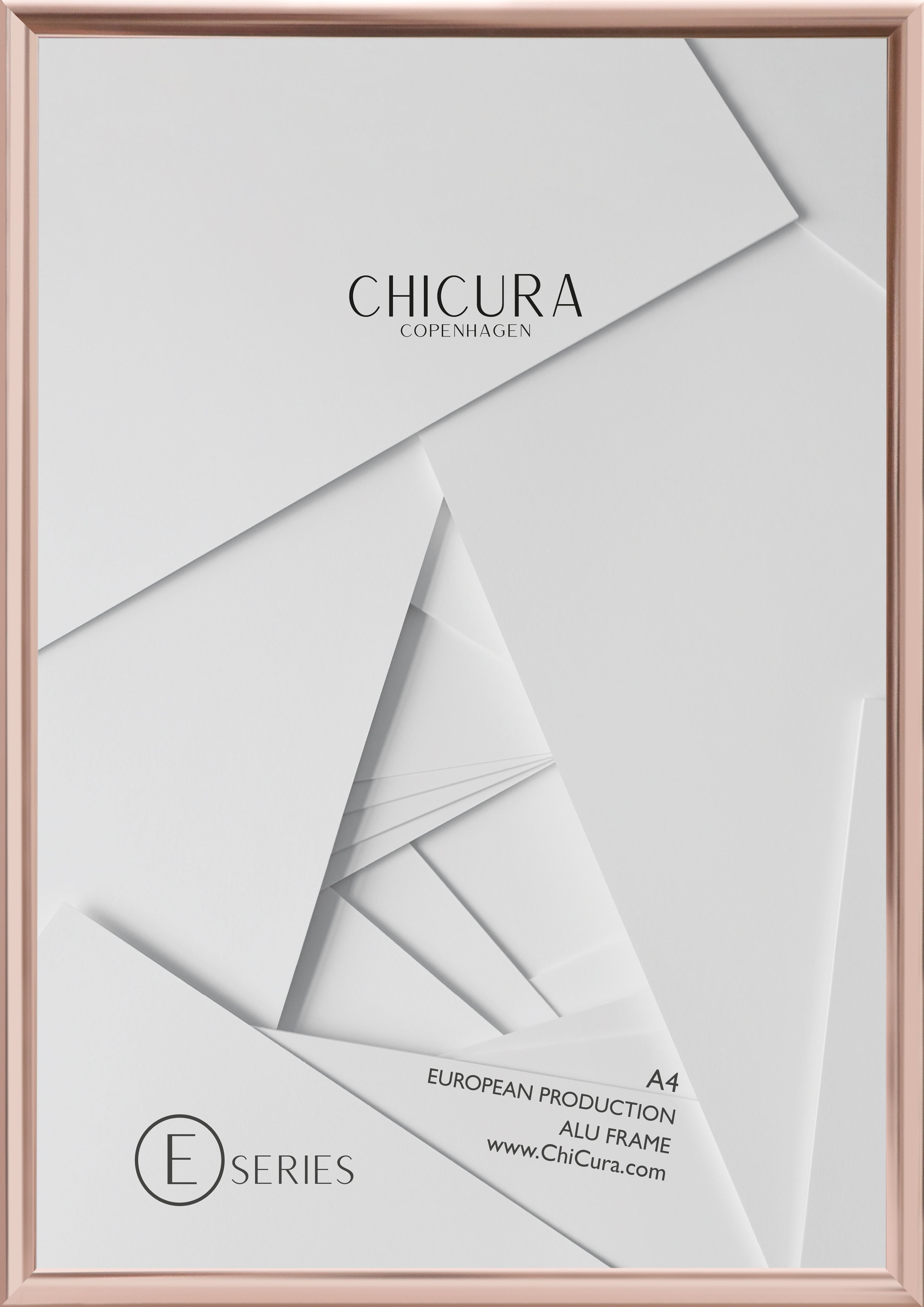 ChiCura Living, Art & Frames Alu Ramme E - A4 - Kobber - Akrylglas Frames / Alu E-Series Copper