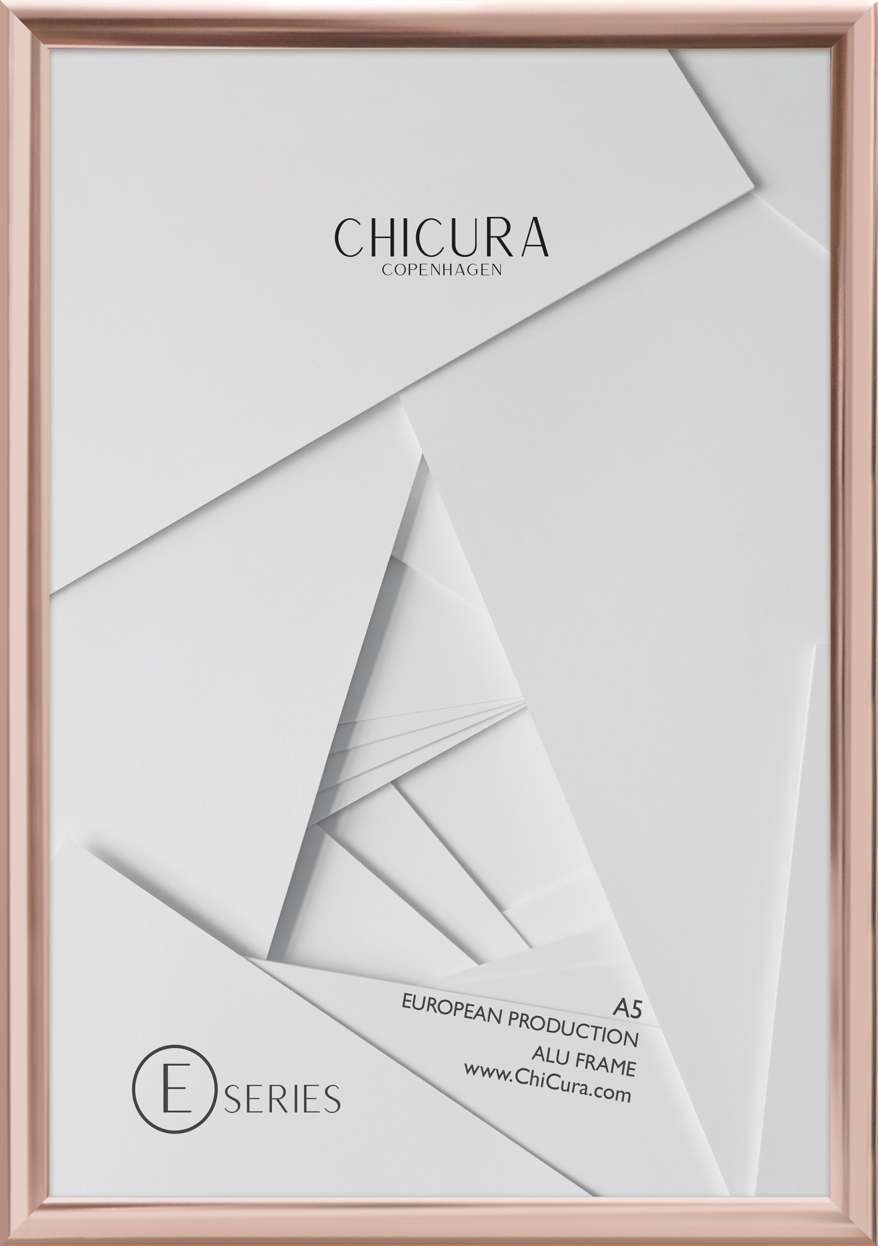 ChiCura Living, Art & Frames Alu Ramme E - A5 - Kobber - Akrylglas Frames / Alu Copper