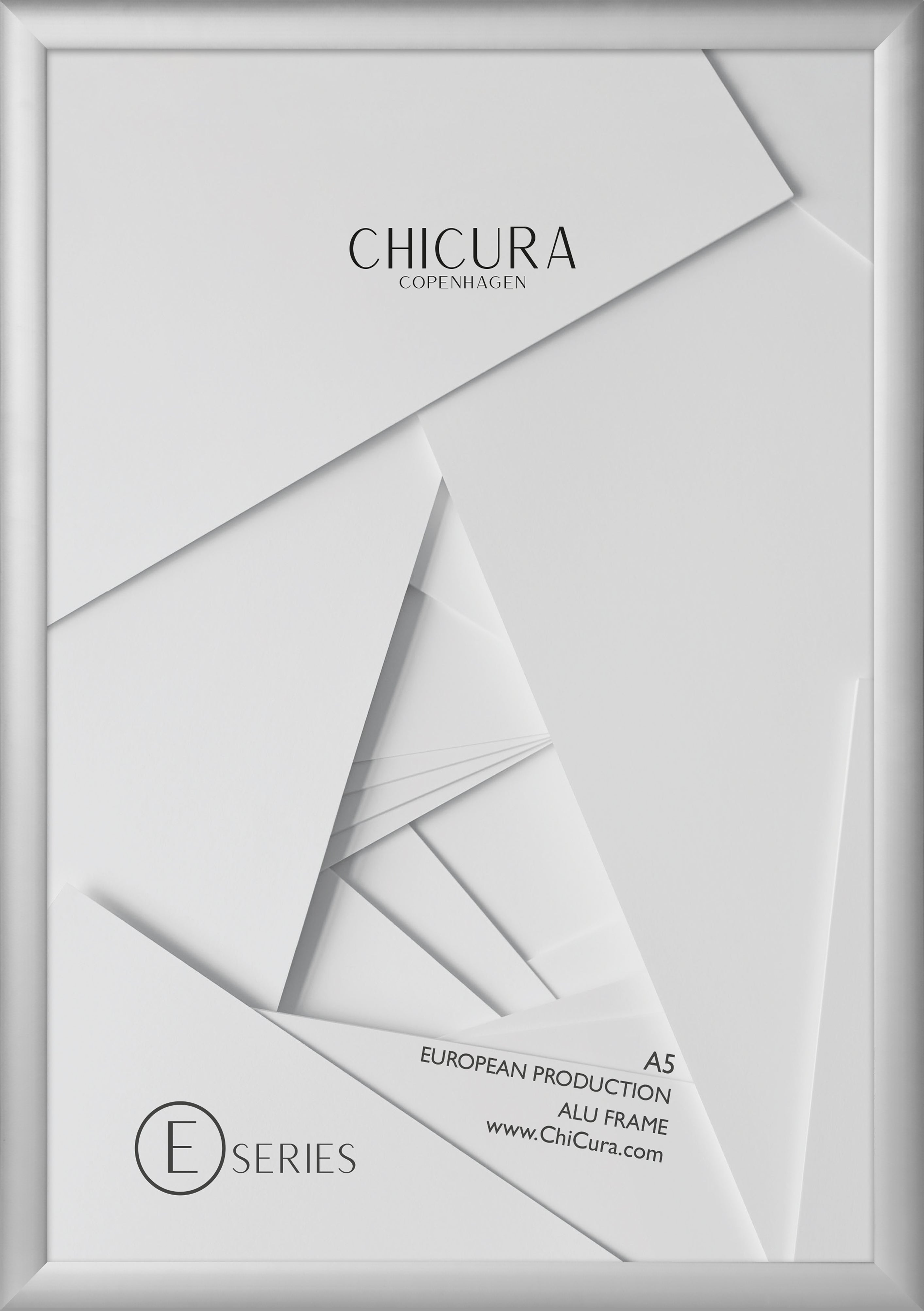 ChiCura Living, Art & Frames Alu Ramme E - A5 - Sølv - Akrylglas Frames / Alu E-Series Silver