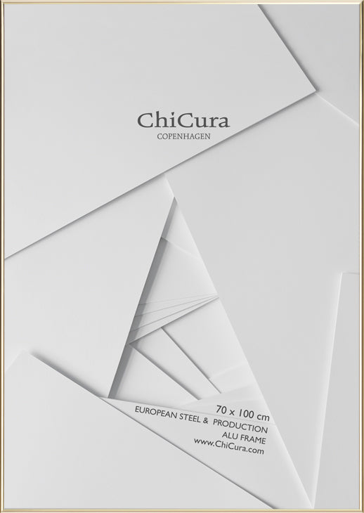 ChiCura Living, Art & Frames Alu ramme - 70x100cm - Guld - Glas - KUN V. AFHENTNING Frames / Alu Premium Golden