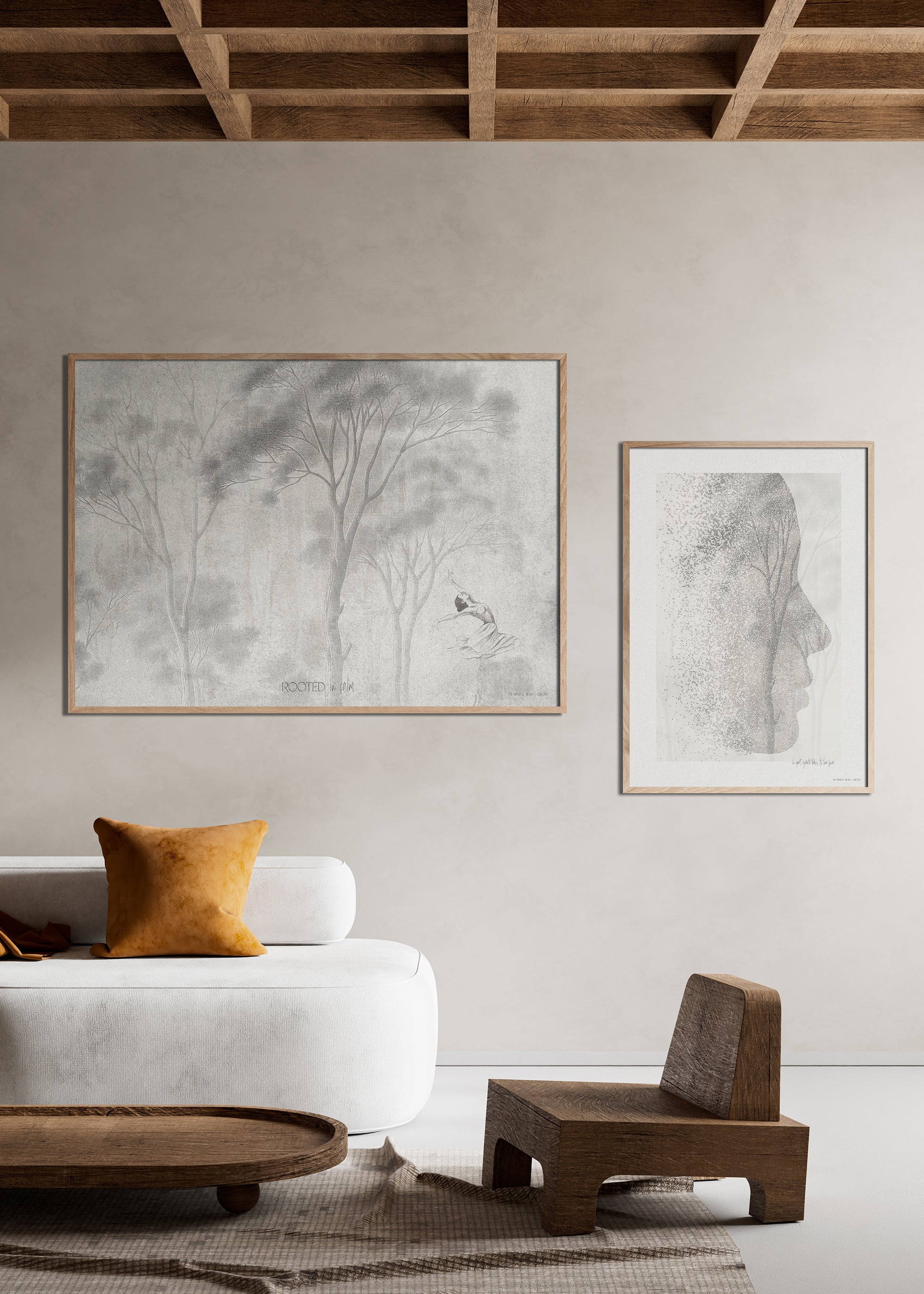 ChiCura Posters Calm Posters / The Mindful Heart 1. English Poster Quotes