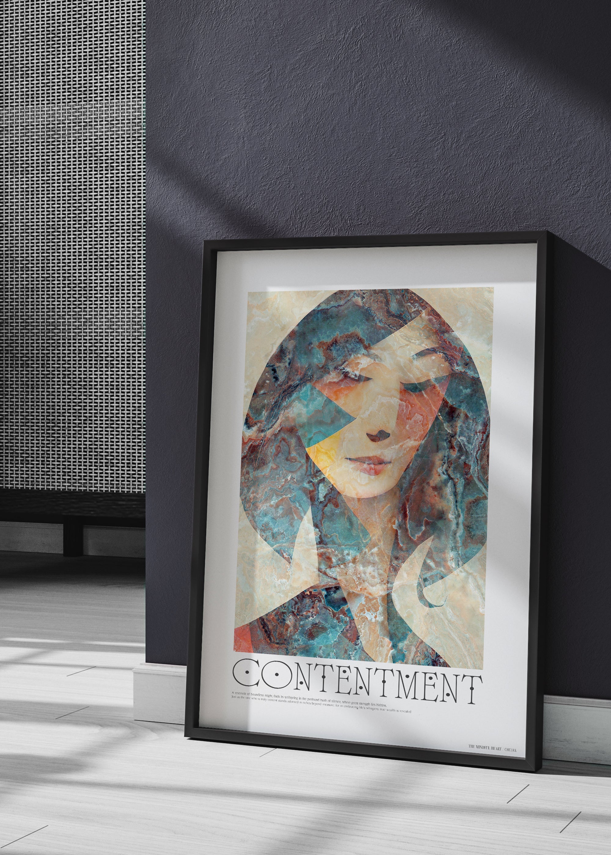 ChiCura Posters Contentment Posters / The Mindful Heart 1. English Poster Quotes
