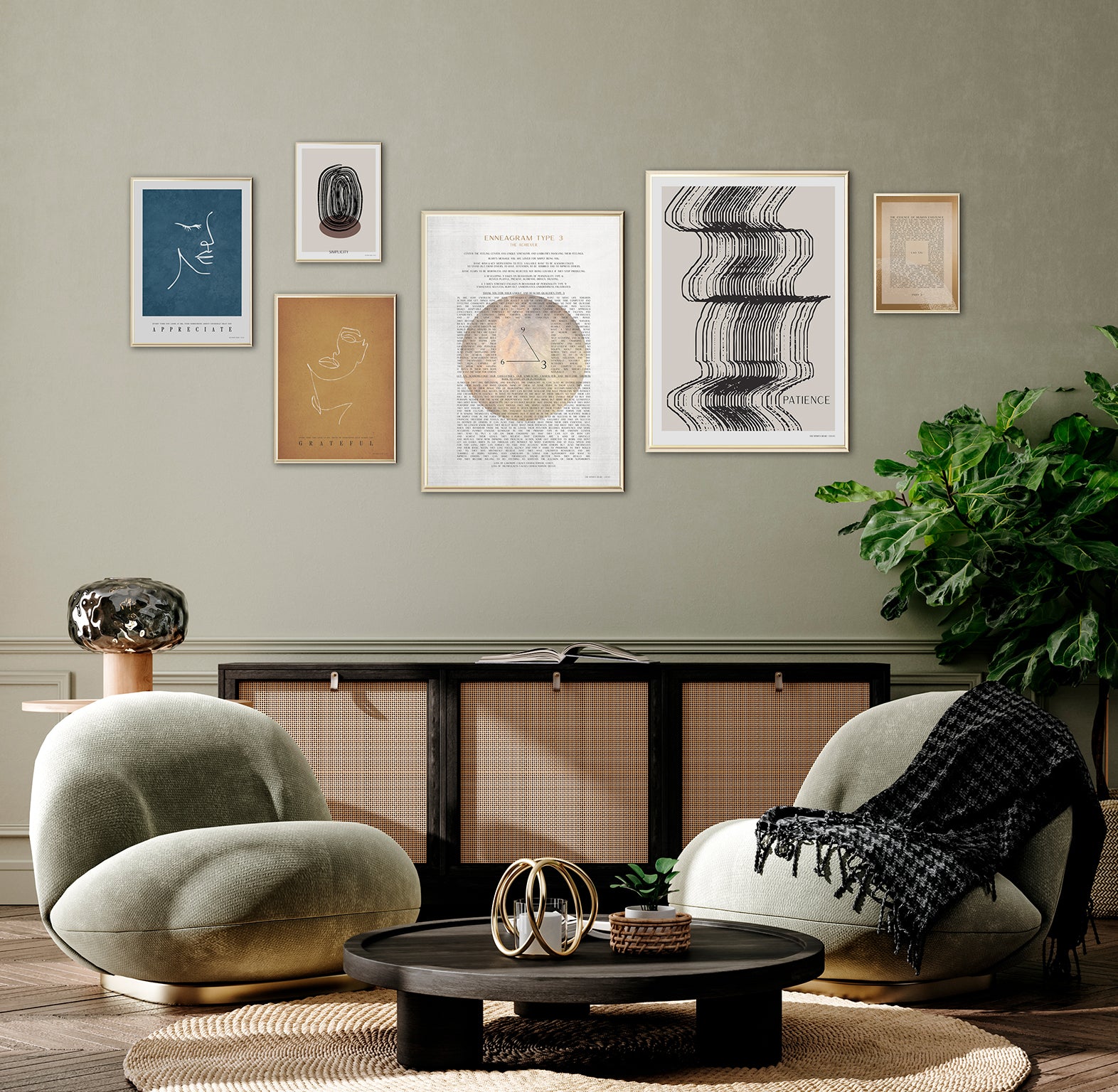 ChiCura Posters ENNEAGRAM TYPE 1 Posters / Enneagram 1. English Poster Quotes