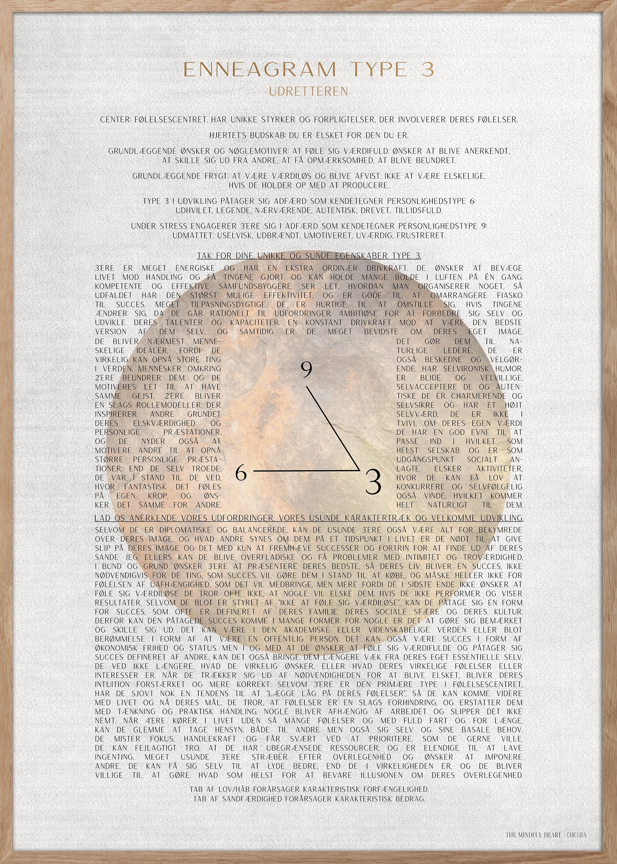 ChiCura Posters ENNEAGRAM TYPE 3 Posters / The Mindful Heart 1. English Poster Quotes