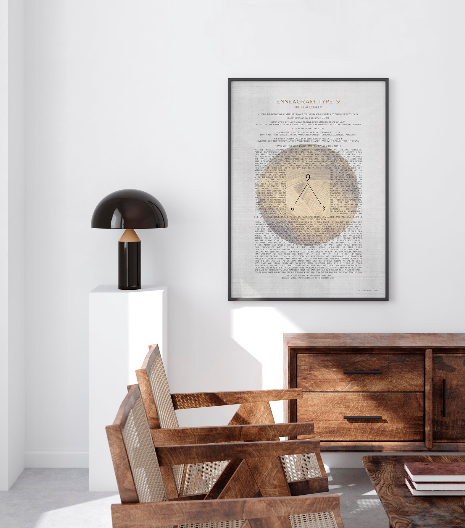 ChiCura Posters ENNEAGRAM TYPE 6 Posters / The Mindful Heart 1. English Poster Quotes