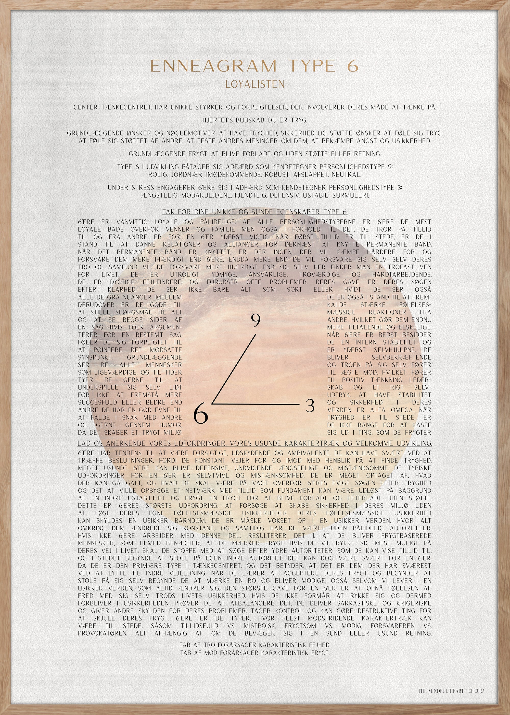 ChiCura Posters ENNEAGRAM TYPE 6 Posters / The Mindful Heart 1. English Poster Quotes