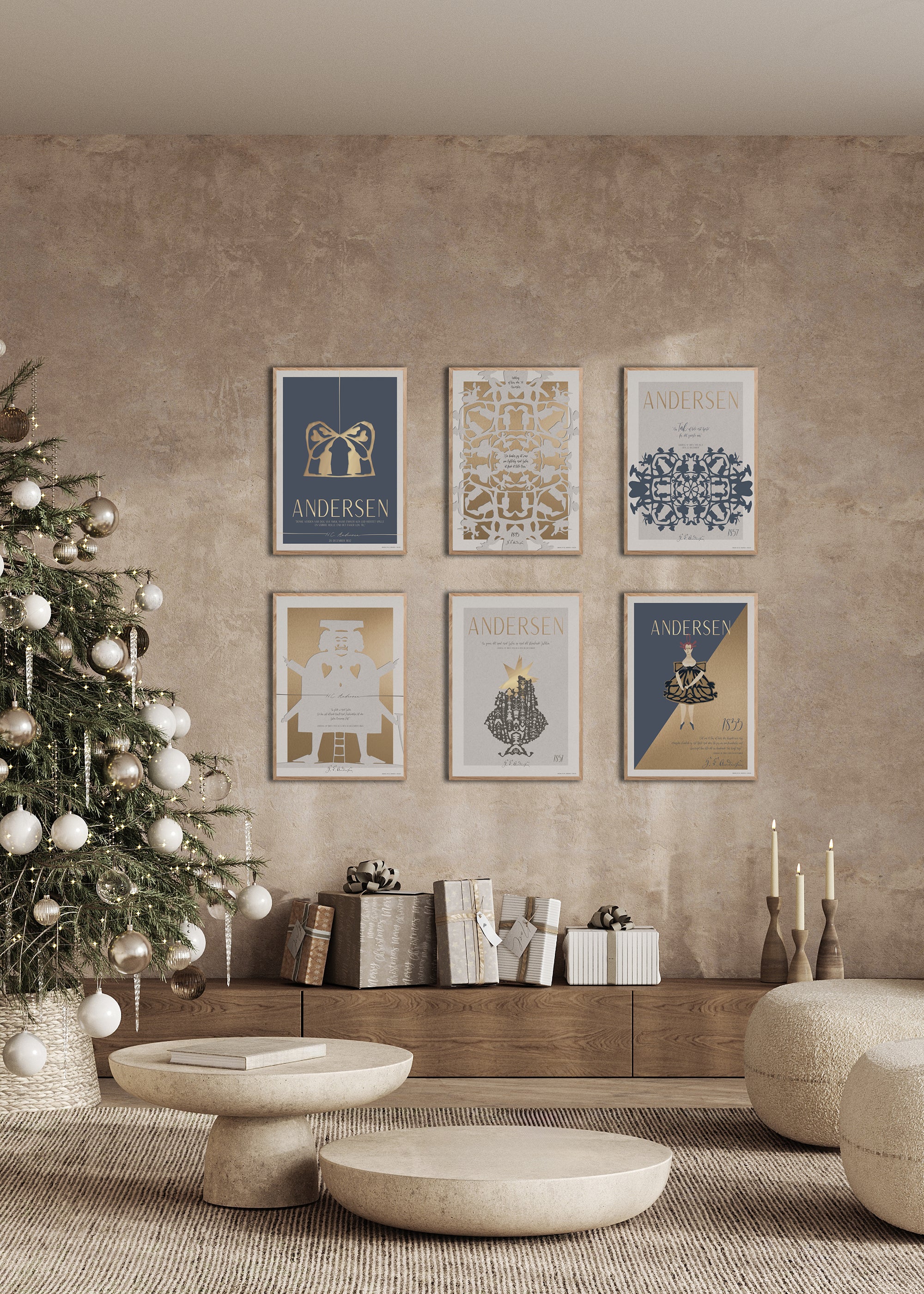 ChiCura Posters H.C. Andersen - Børnenes Fest Posters / H.C. Andersen Christmas