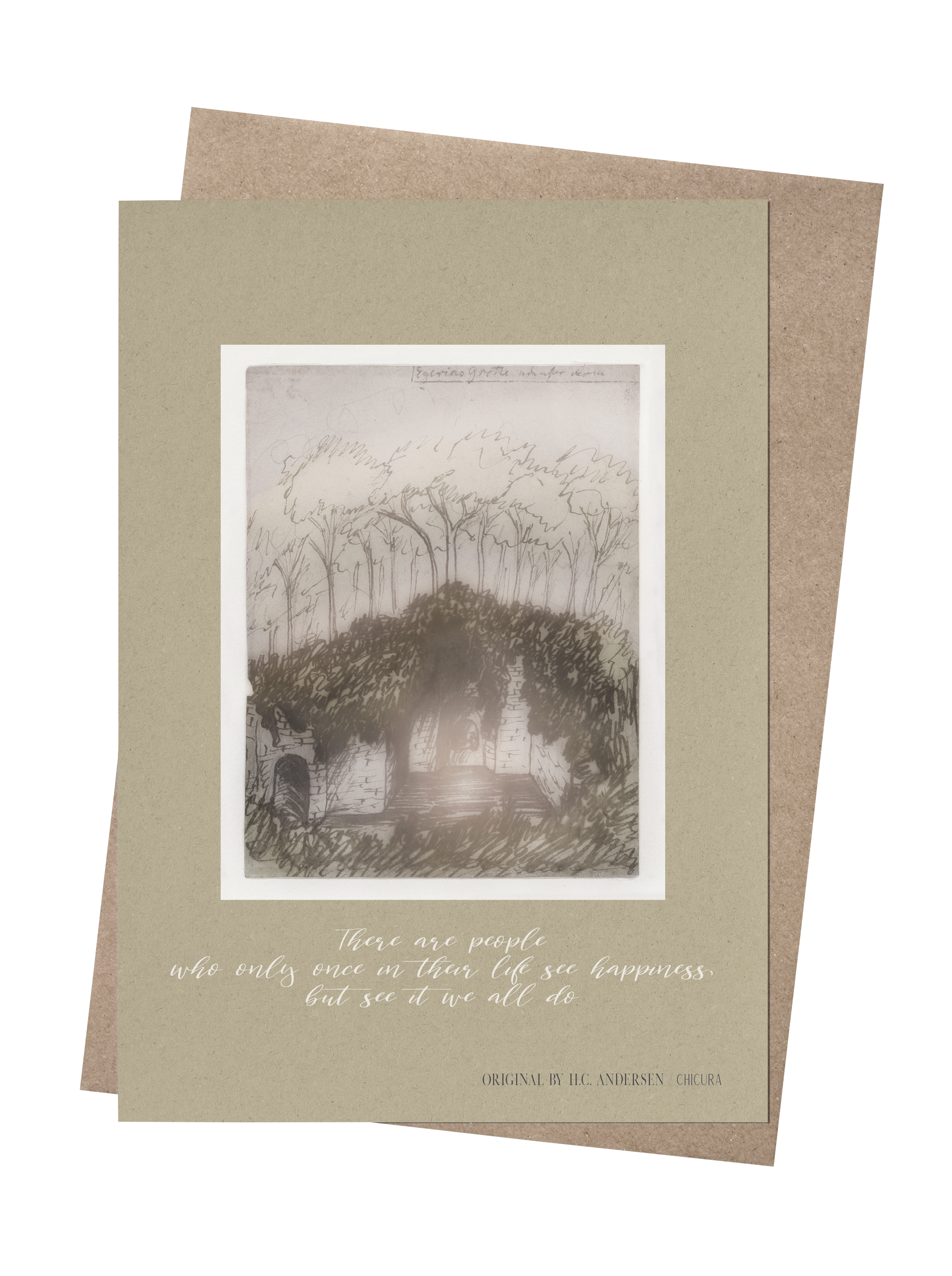 ChiCura Living, Art & Frames H.C. Andersen - Cave Of Egeria Art Cards 1. English Poster Quotes