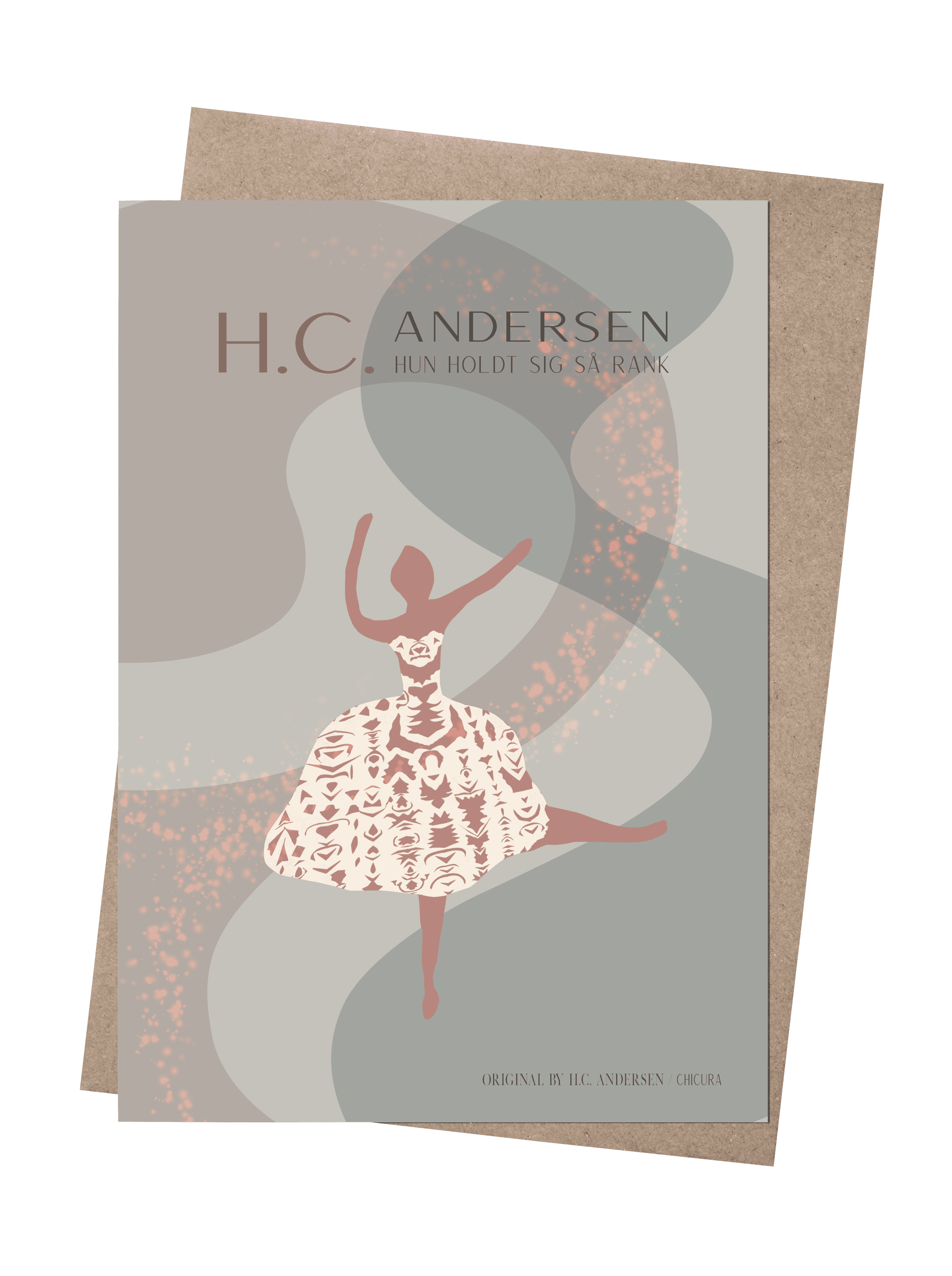 ChiCura Living, Art & Frames H.C. Andersen - Den Lille Danserinde Art Cards Kids 2. Dansk Plakat Citater