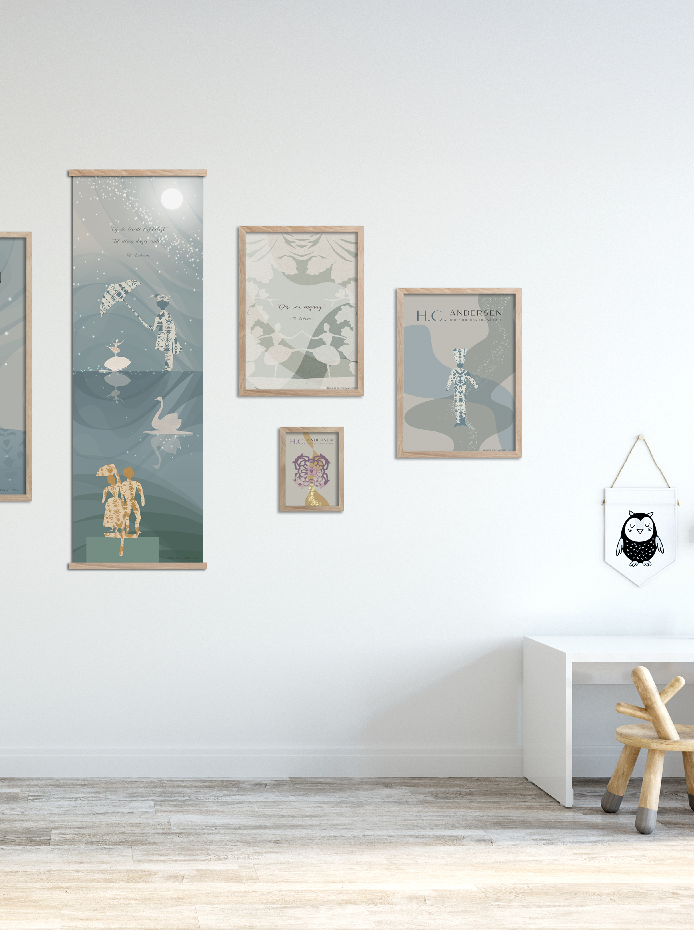 ChiCura Living, Art & Frames H.C. Andersen - Den Standhaftige Tinsoldat Art Cards Kids 2. Dansk Plakat Citater