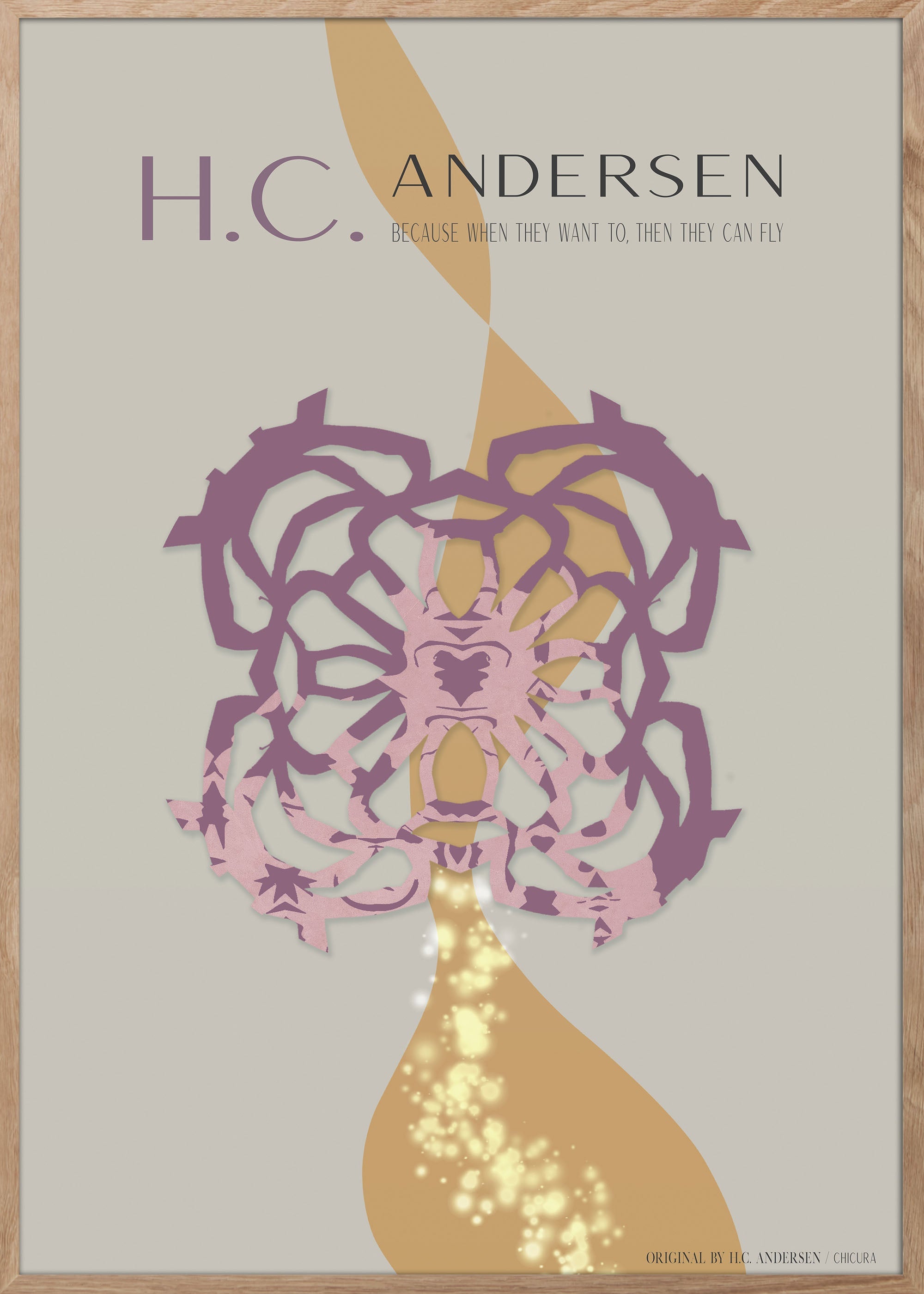 ChiCura Posters H.C. Andersen - Den lille Idas blomster Posters / H.C. Andersen Kids 1. English Poster Quotes