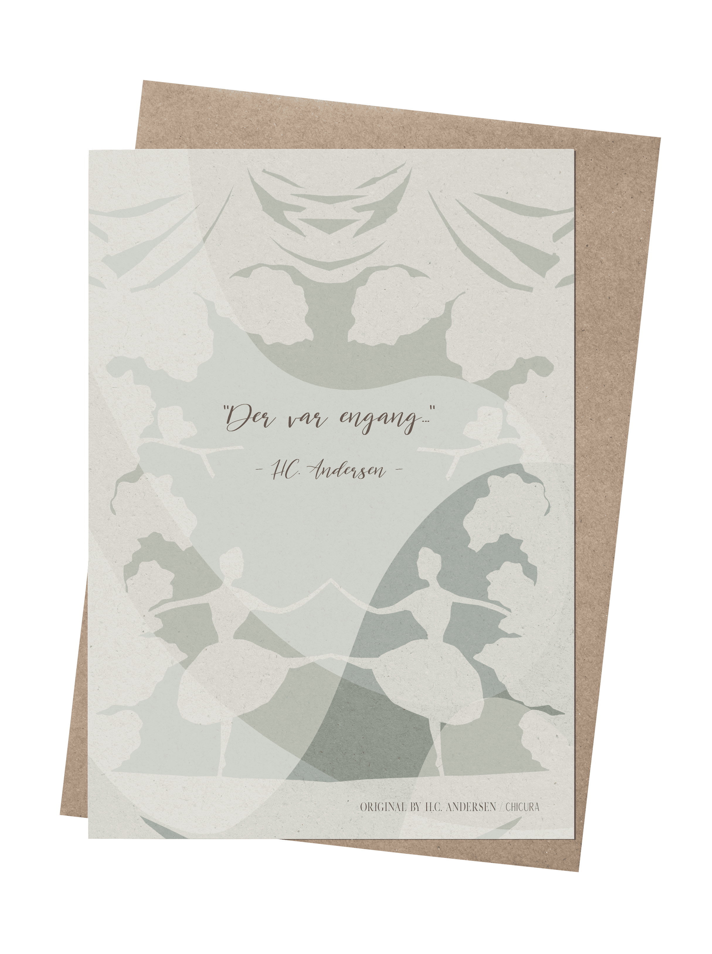 ChiCura Living, Art & Frames H.C. Andersen - Der var en gang Art Cards Kids 2. Dansk Plakat Citater