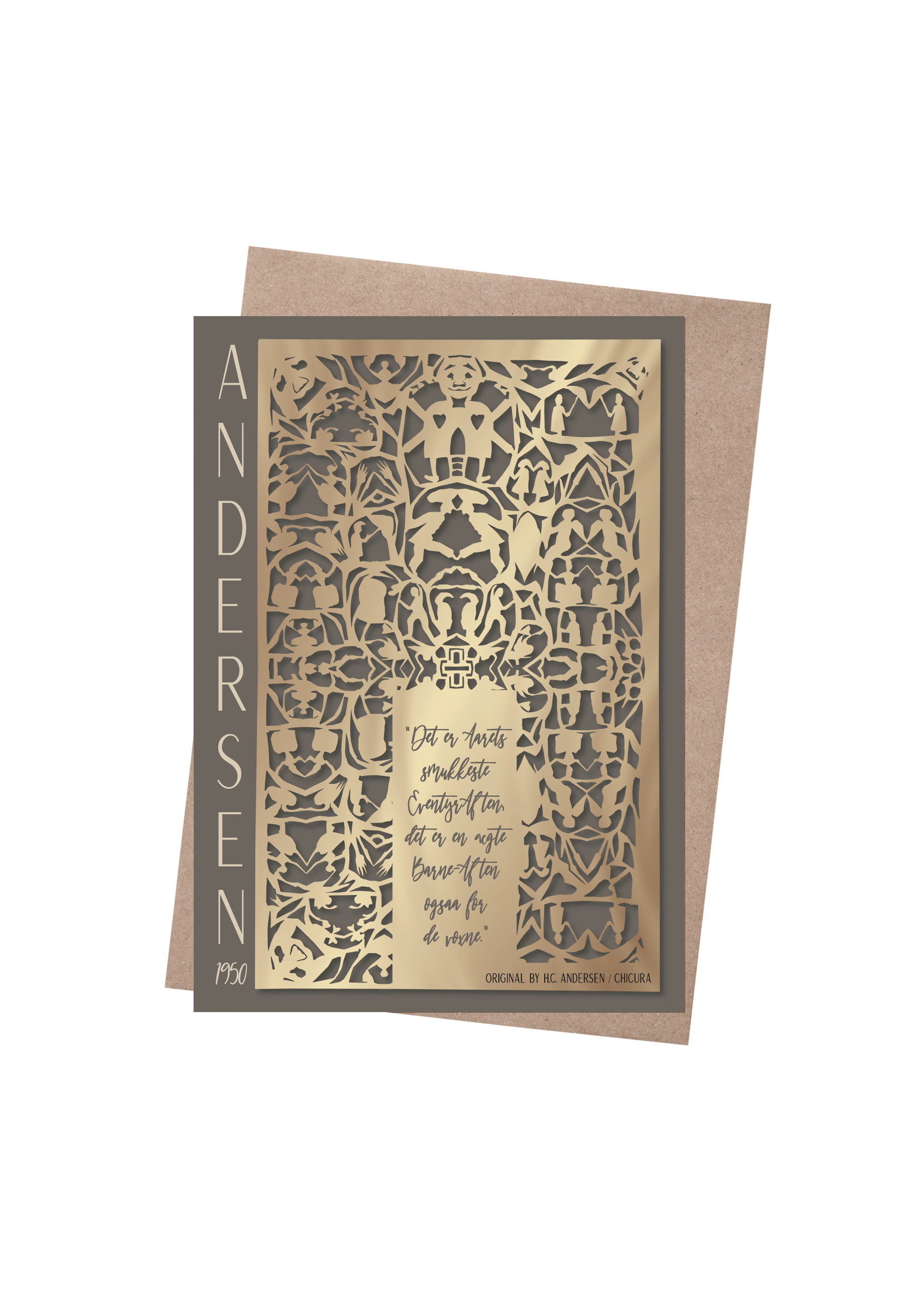ChiCura Living, Art & Frames H.C. Andersen - Eventyr Aften Art Cards Christmas 2. Dansk Plakat Citater