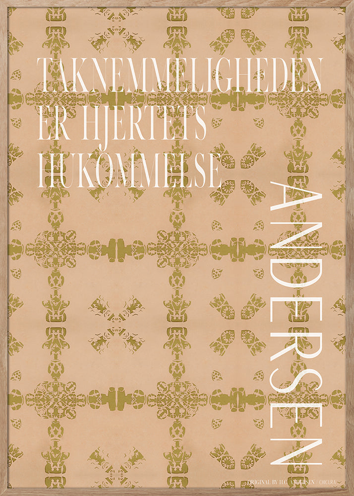 ChiCura Posters H.C. Andersen - Gratitude Posters / H.C. Andersen 2. Dansk Plakat Citater