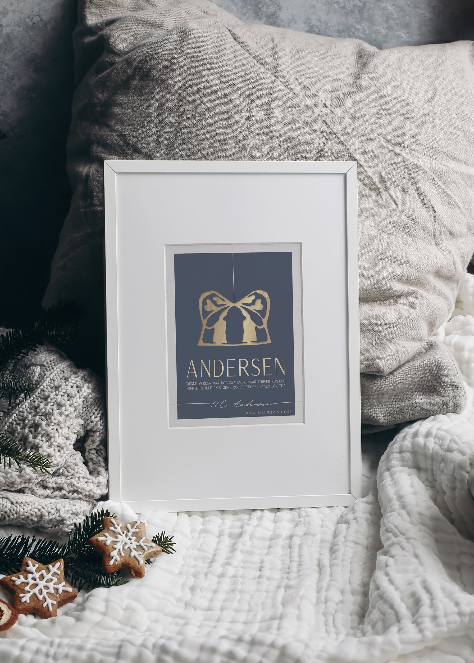 ChiCura Living, Art & Frames H.C. Andersen - Hjertets Rolle Art Cards Christmas 2. Dansk Plakat Citater
