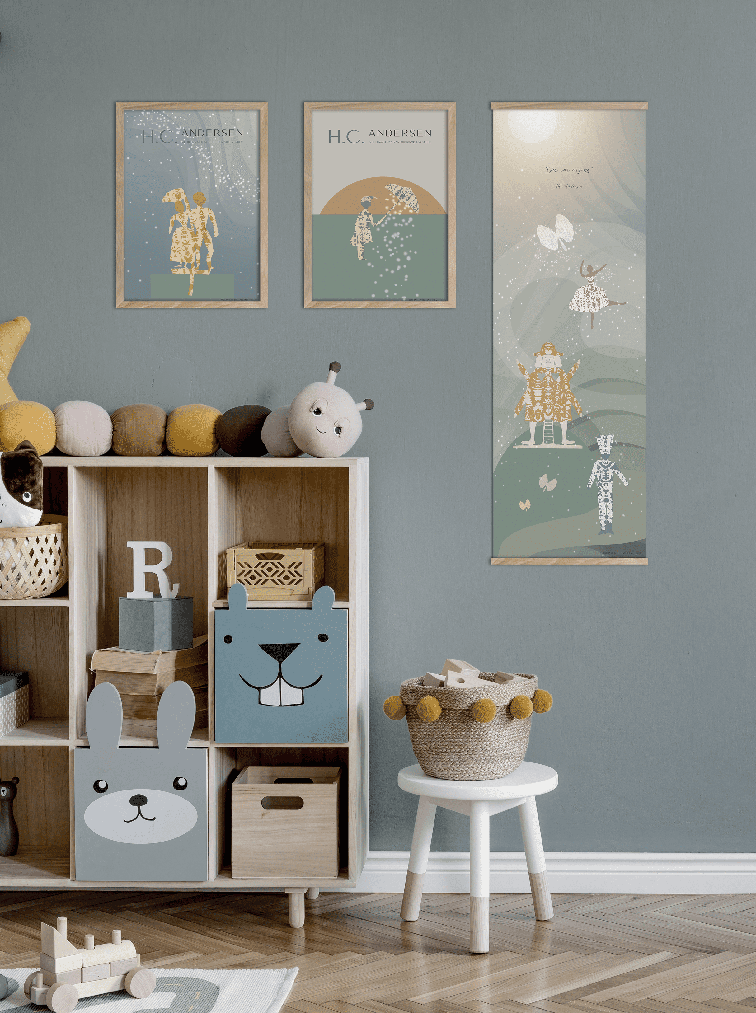 ChiCura Living, Art & Frames H.C. Andersen - Hyrdinden Og Skorstensfejeren Art Cards Kids 2. Dansk Plakat Citater