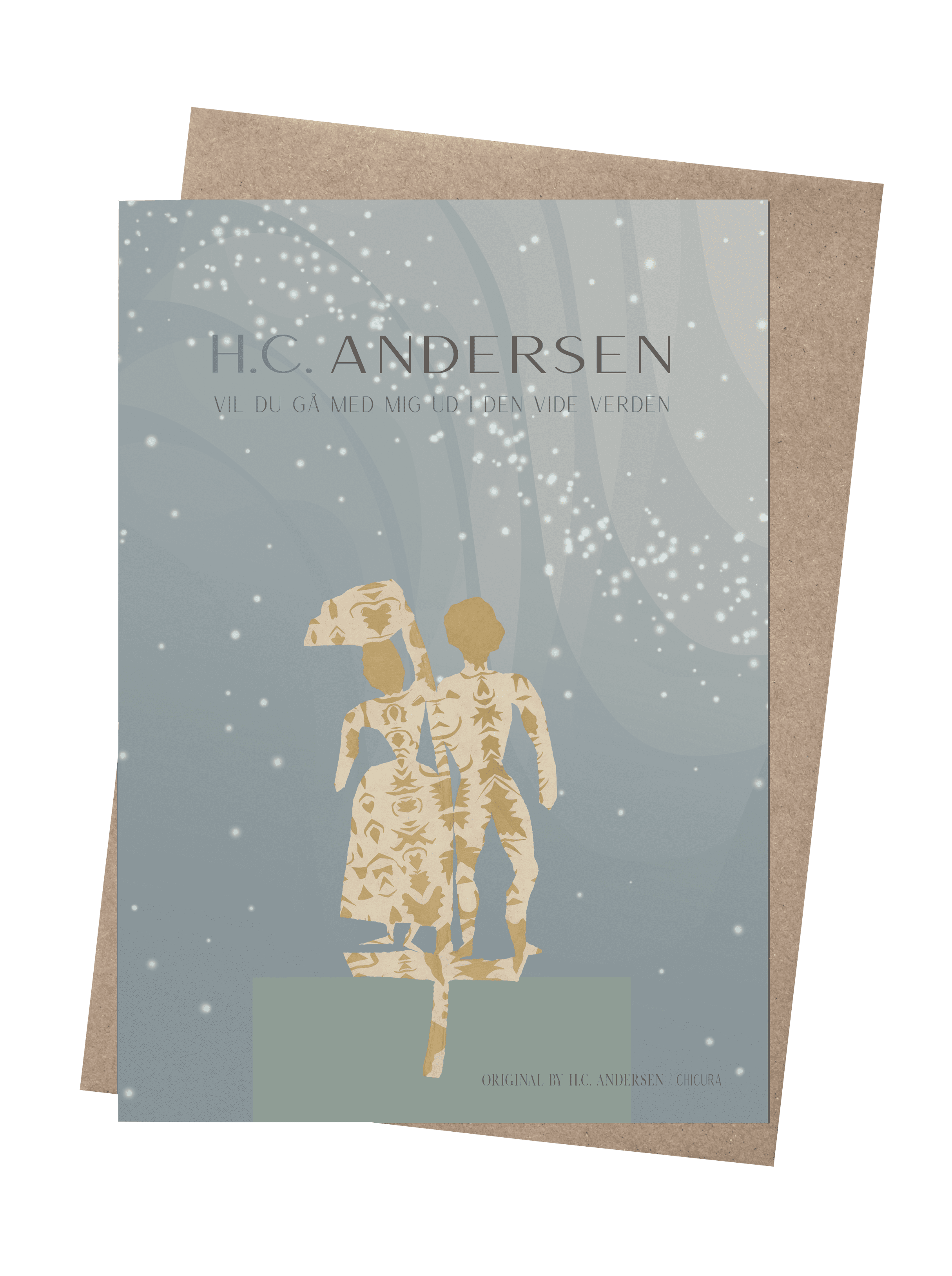 ChiCura Living, Art & Frames H.C. Andersen - Hyrdinden Og Skorstensfejeren Art Cards Kids 2. Dansk Plakat Citater