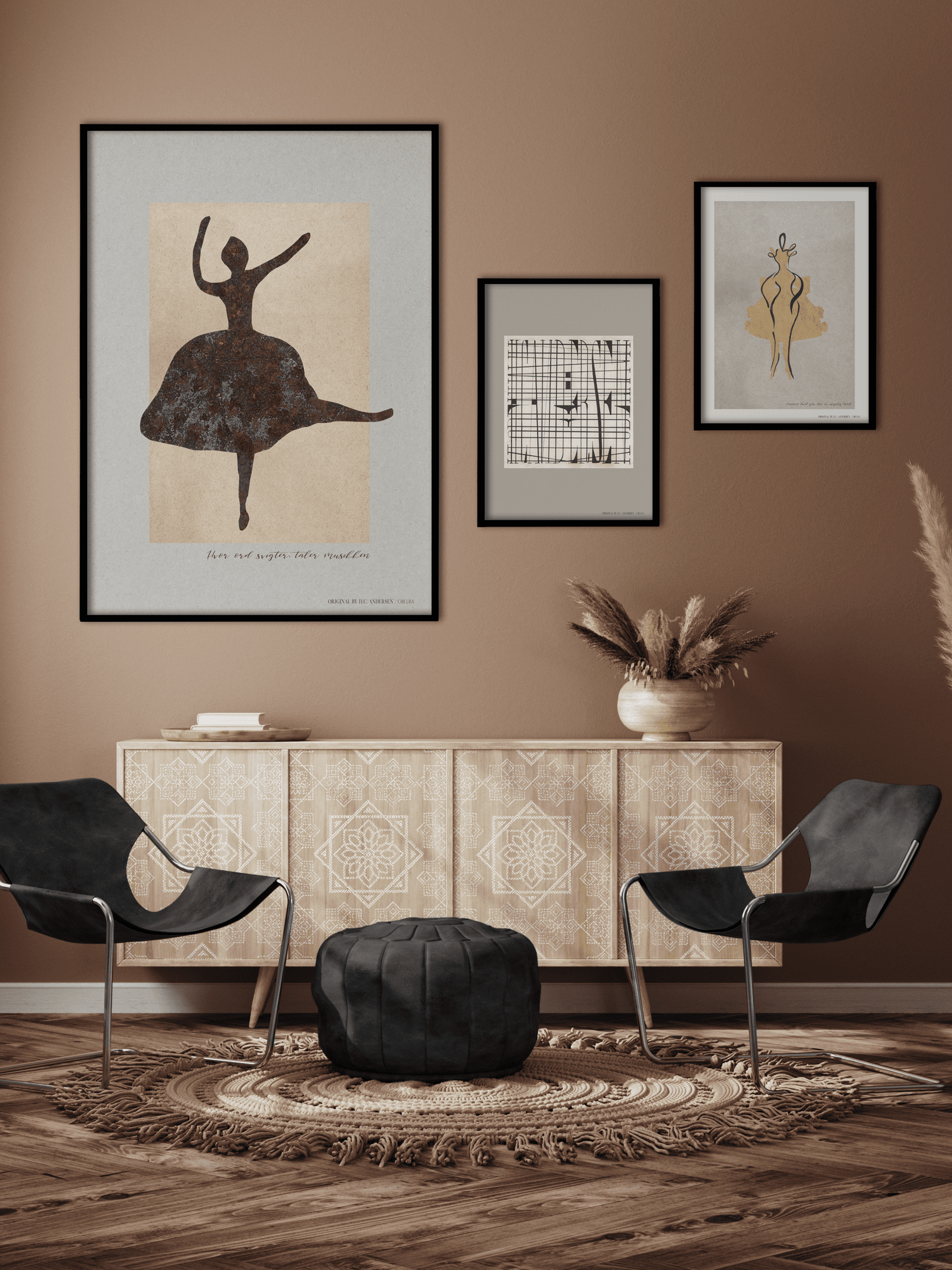 ChiCura Living, Art & Frames H.C. Andersen - Invisible Thread Art Cards 2. Dansk Plakat Citater