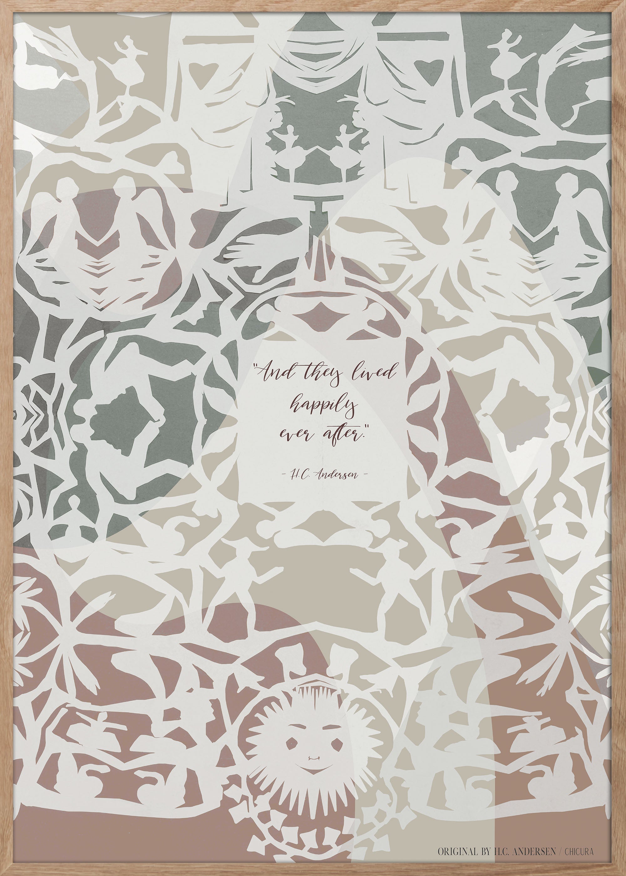 ChiCura Posters H.C. Andersen - Levede Lykkeligt Posters / H.C. Andersen Kids 1. English Poster Quotes