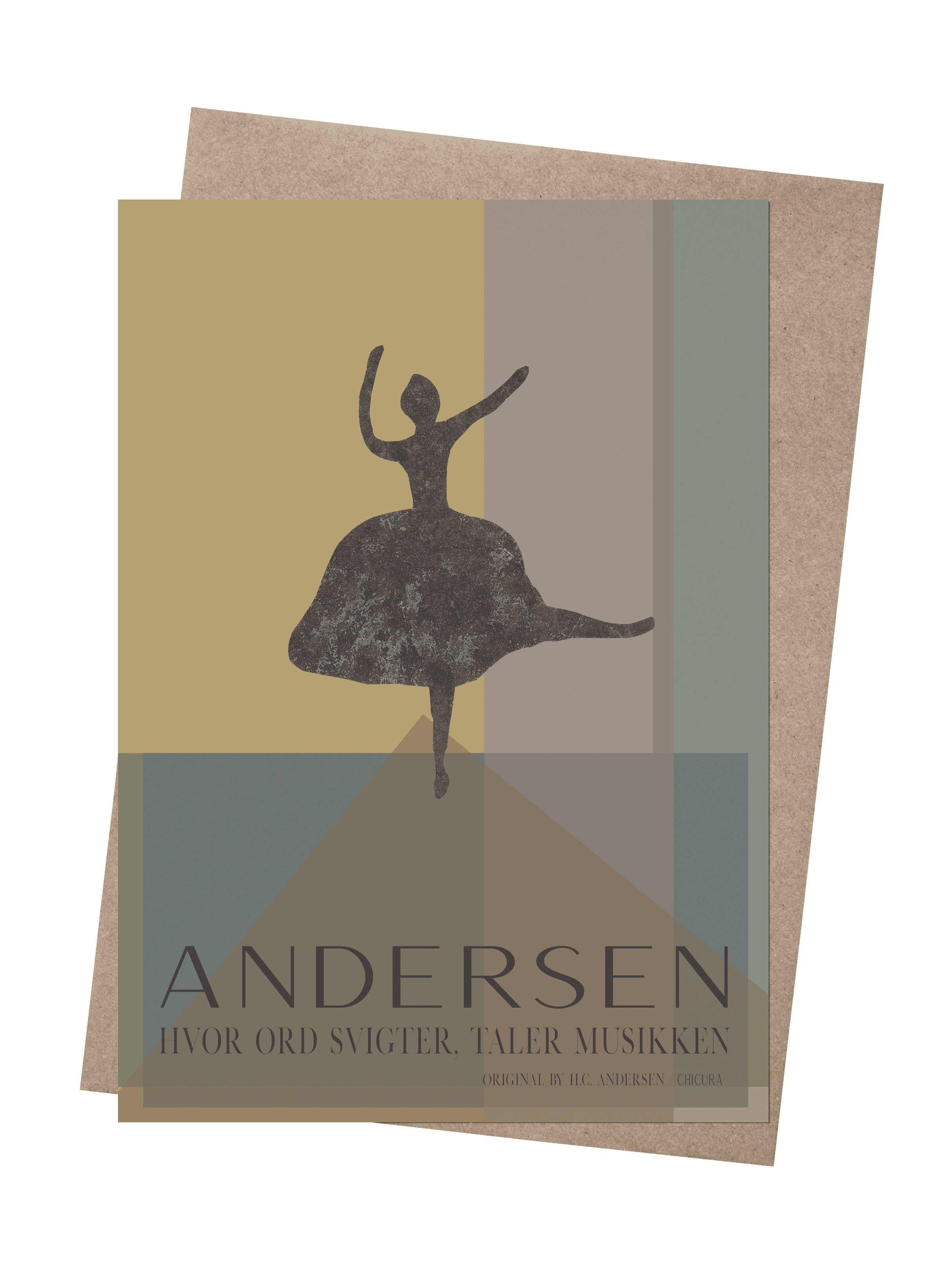 ChiCura Living, Art & Frames H.C. Andersen - Music Speaks CC2 Art Cards 1. English Poster Quotes