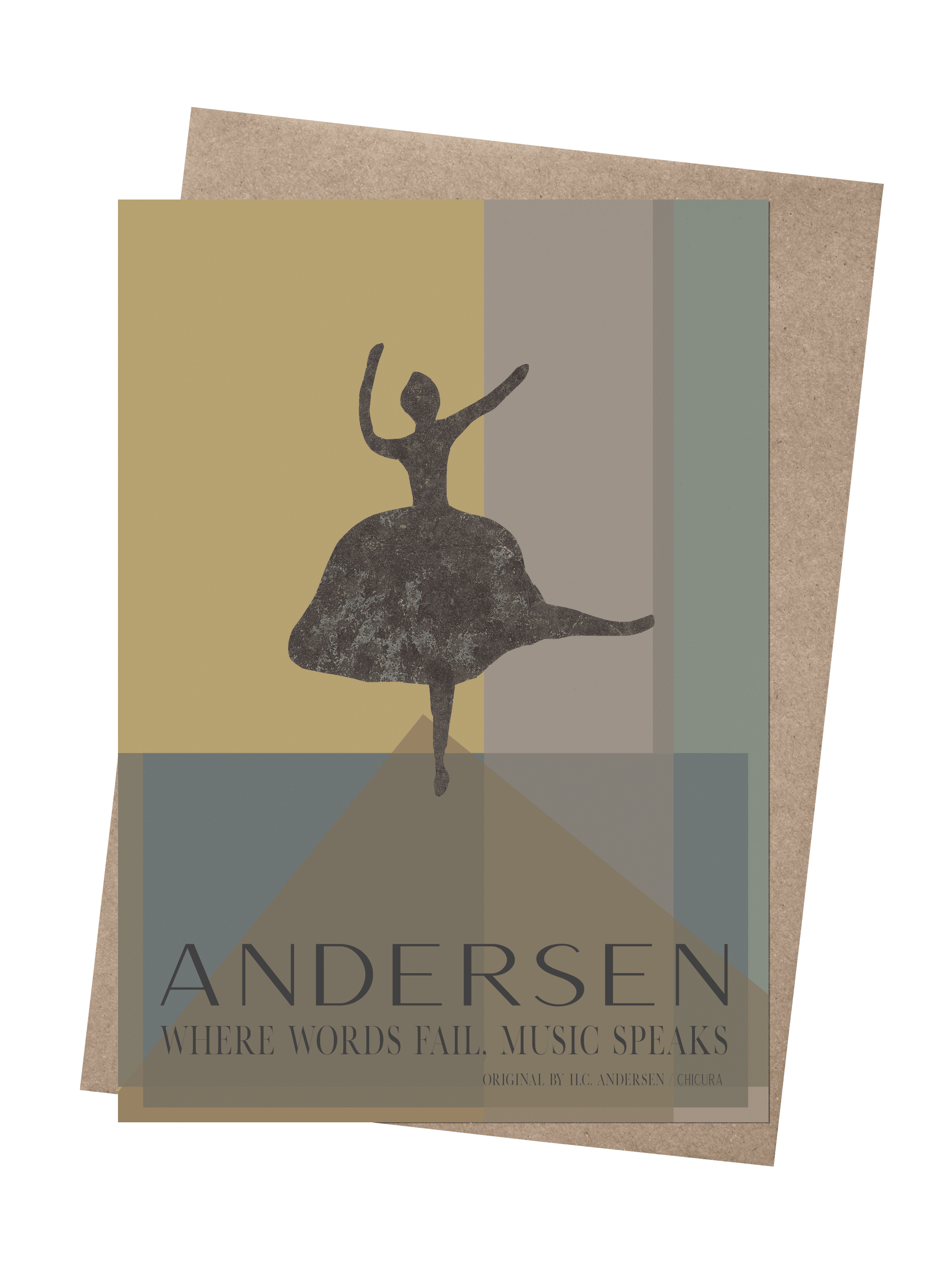 ChiCura Living, Art & Frames H.C. Andersen - Music Speaks CC2 Art Cards 1. English Poster Quotes