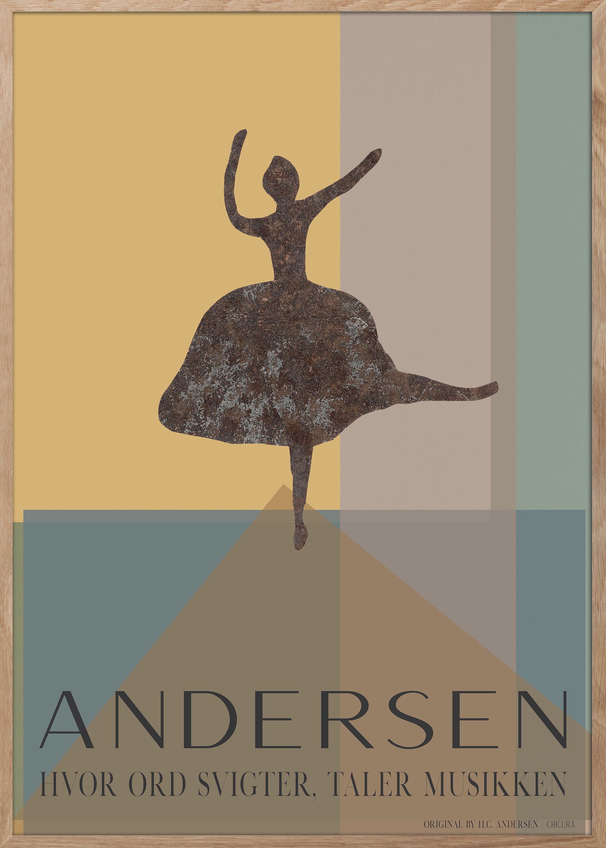 ChiCura Posters H.C. Andersen - Music Speaks CC2 Posters / H.C. Andersen 2. Dansk Plakat Citater