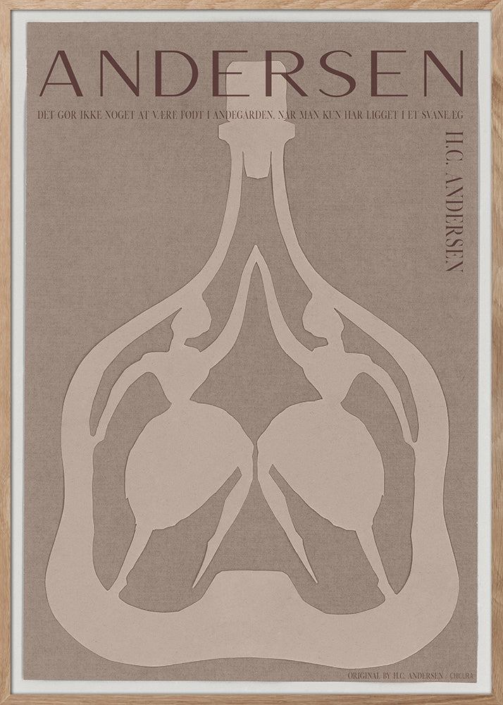 ChiCura Posters H.C. Andersen - No Limit - Brown Posters / H.C. Andersen 2. Dansk Plakat Citater