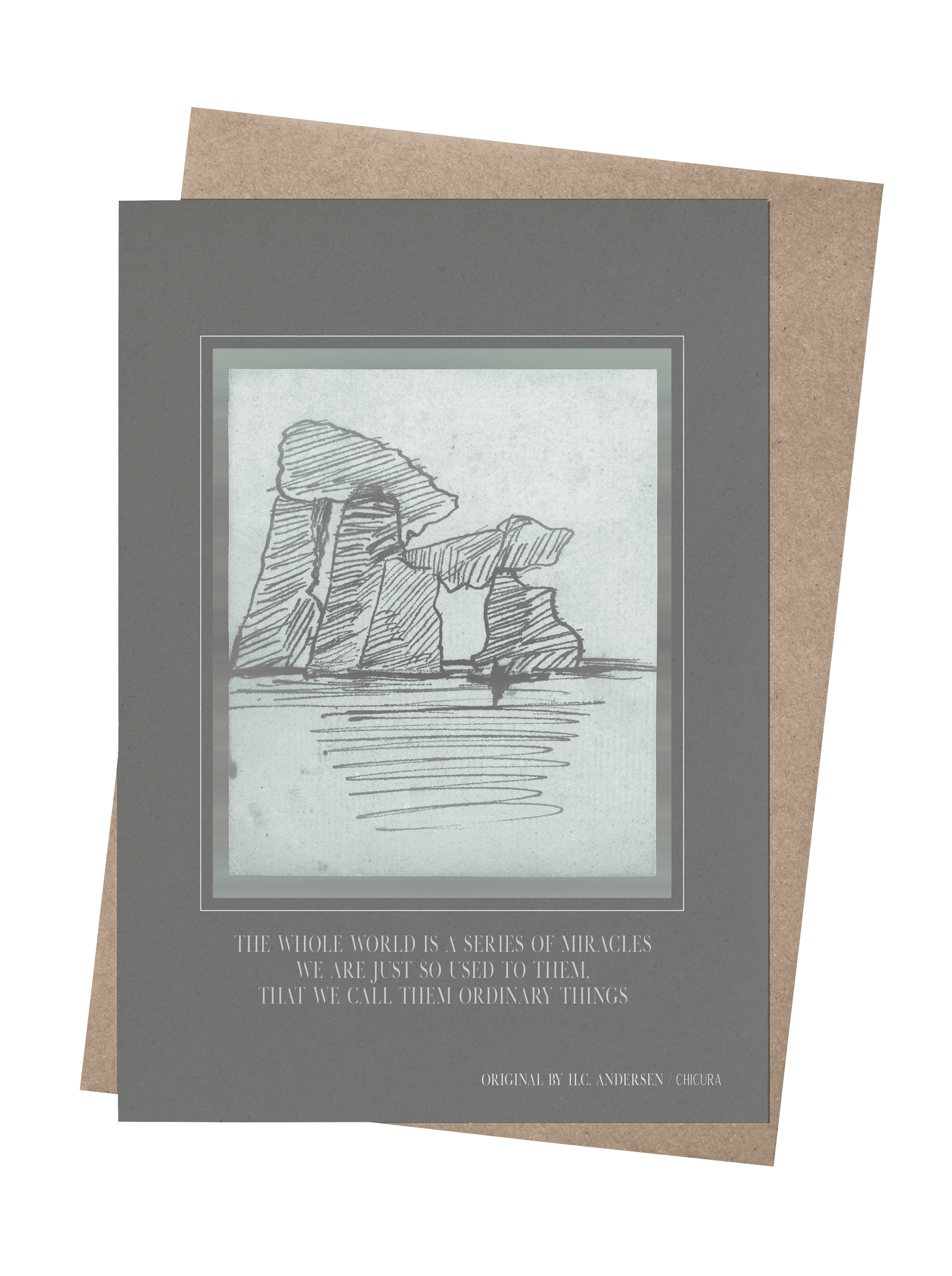 ChiCura Living, Art & Frames H.C. Andersen - Not Just Ordinary Art Cards 1. English Poster Quotes