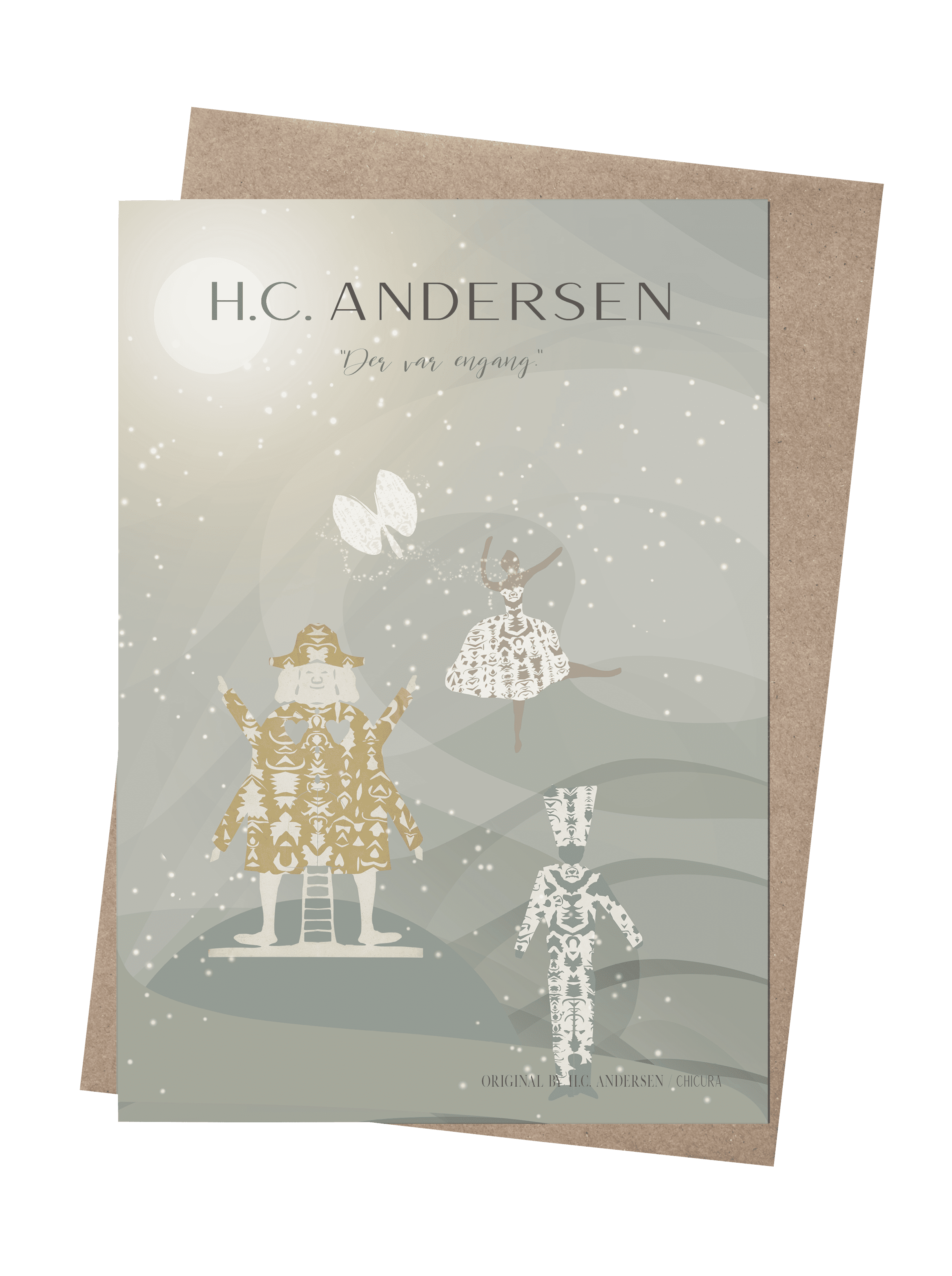 ChiCura Living, Art & Frames H.C. Andersen - Once Upon A Time Mix Art Cards Kids 2. Dansk Plakat Citater