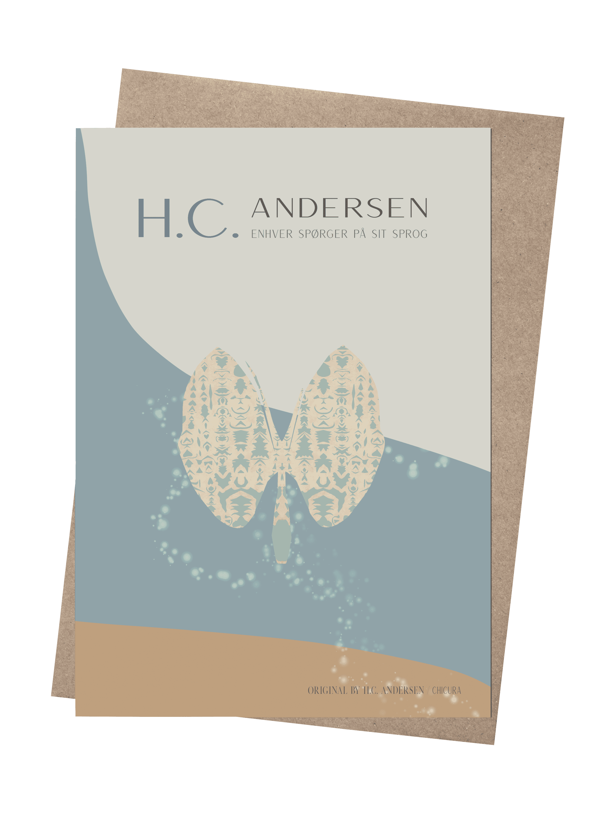 ChiCura Living, Art & Frames H.C. Andersen - Sommerfuglen Art Cards Kids 1. English Poster Quotes