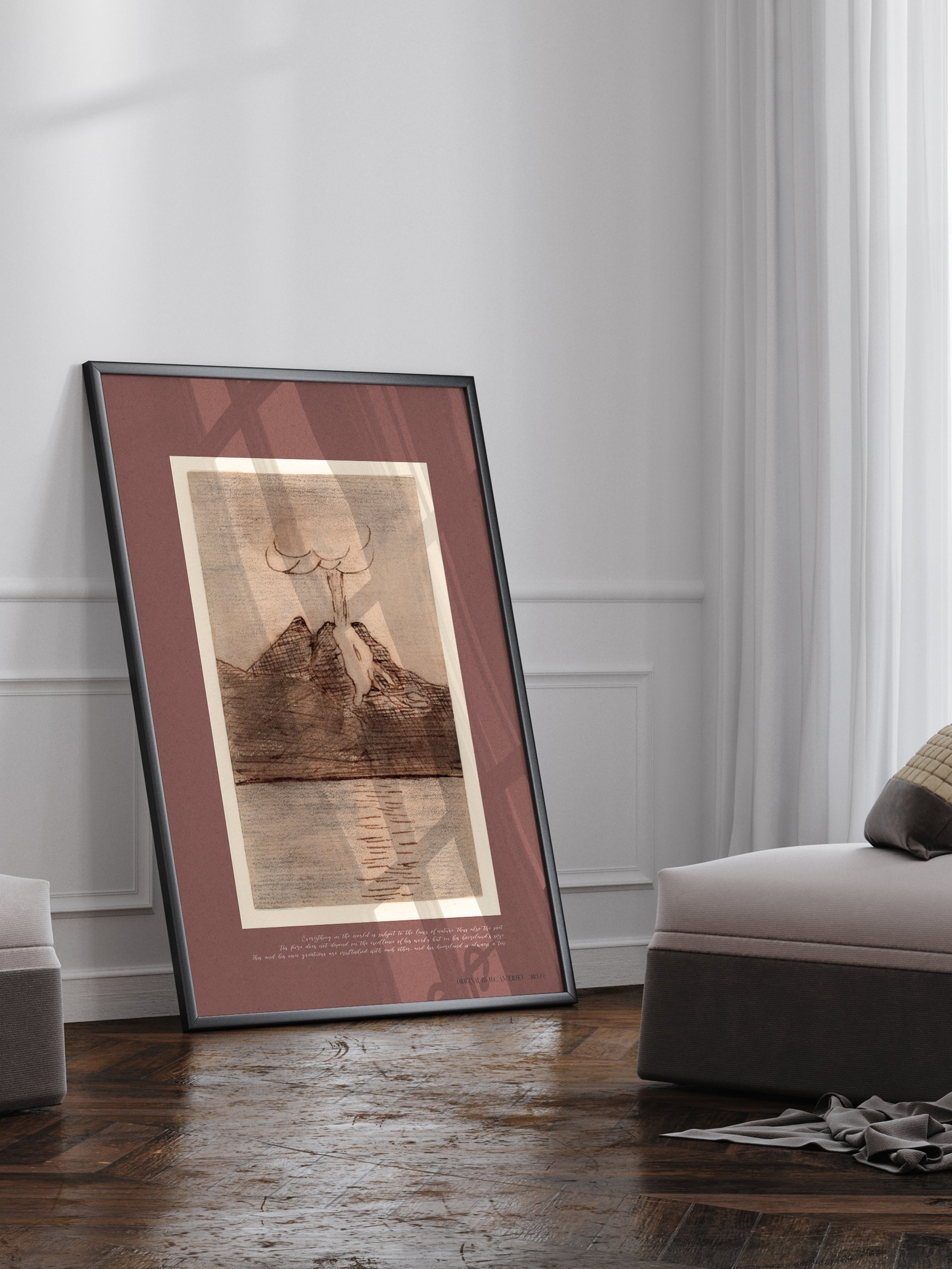 ChiCura Living, Art & Frames H.C. Andersen - The Eruption of Vesuvius Art Cards