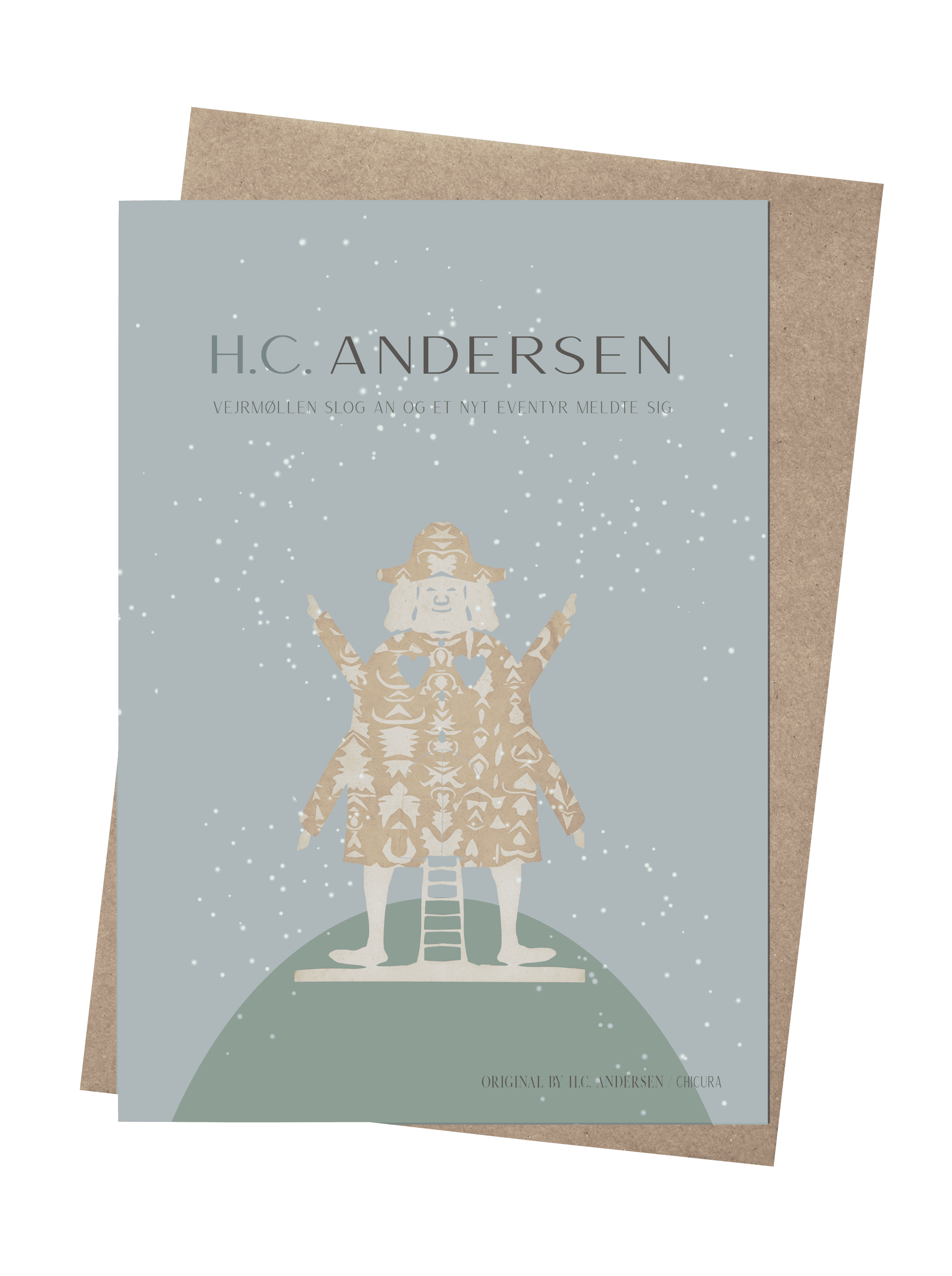 ChiCura Living, Art & Frames H.C. Andersen - Vejrmøllen Art Cards Kids 2. Dansk Plakat Citater
