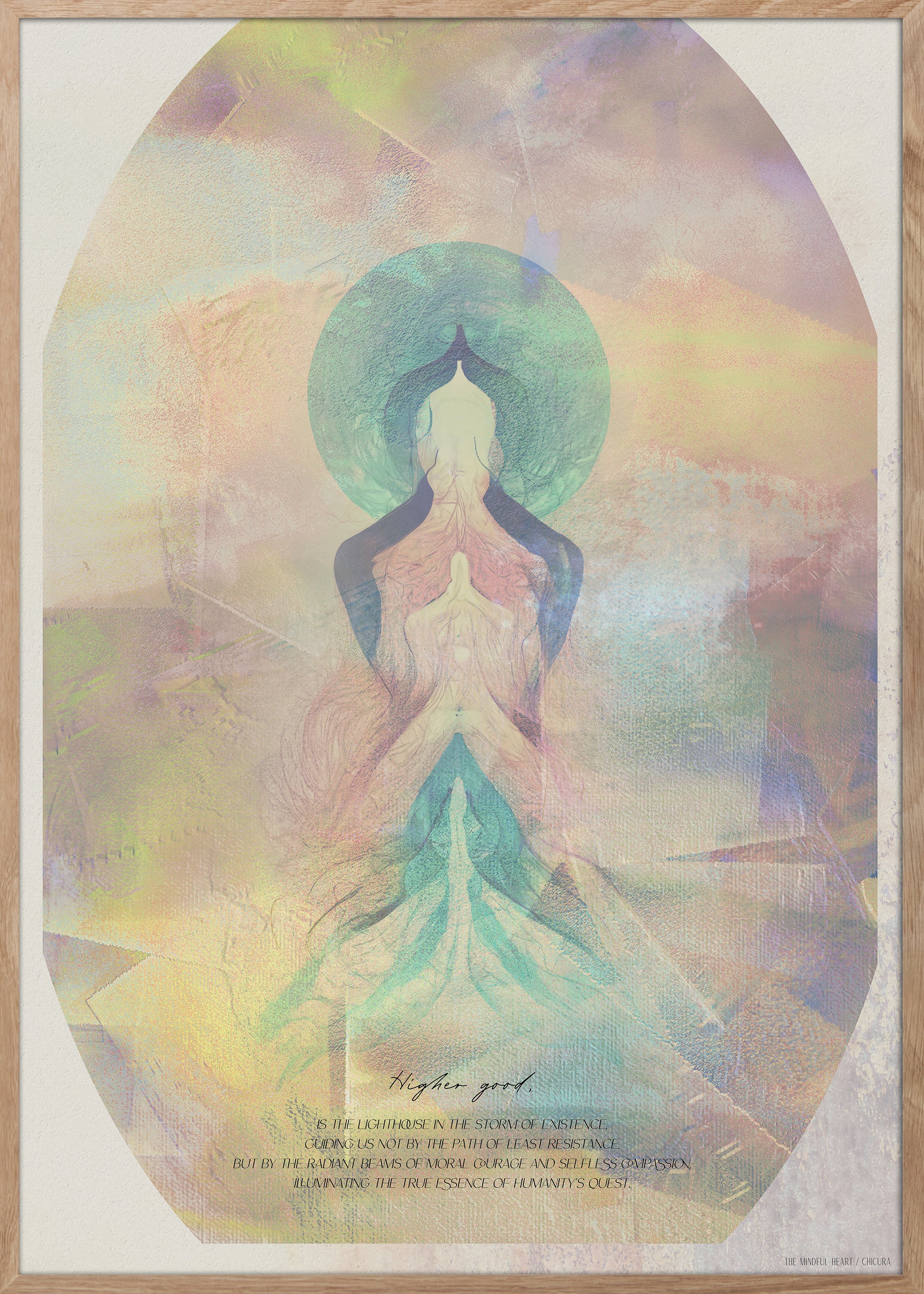 ChiCura Posters Higher Good Posters / The Mindful Heart 1. English Poster Quotes