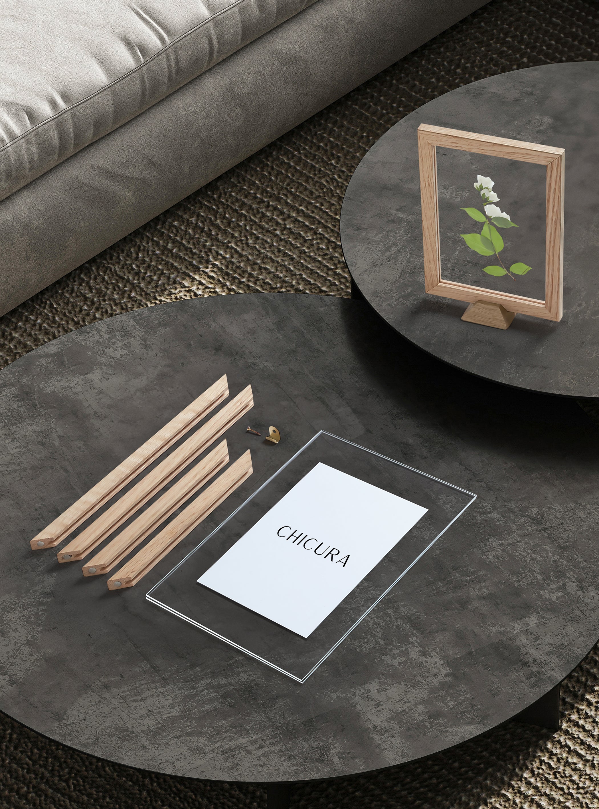 ChiCura Living, Art & Frames Linia Transparent Egetræsramme - 30x40cm Frames / Transparent Oak