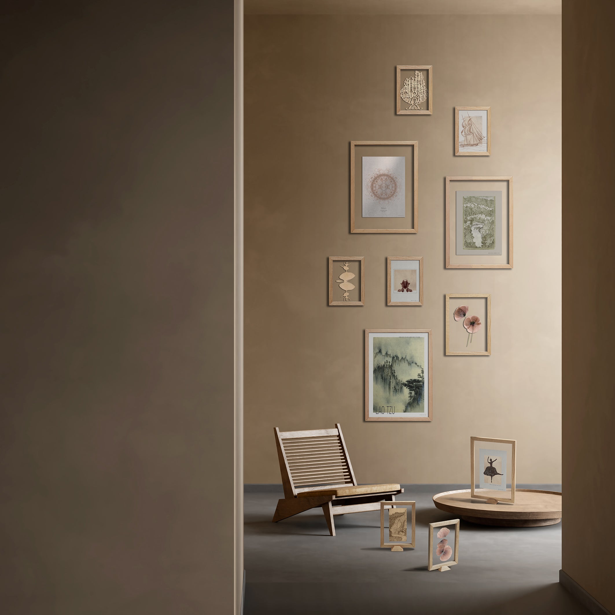 ChiCura Living, Art & Frames Linia Transparent Egetræsramme - 30x40cm Frames / Transparent Oak
