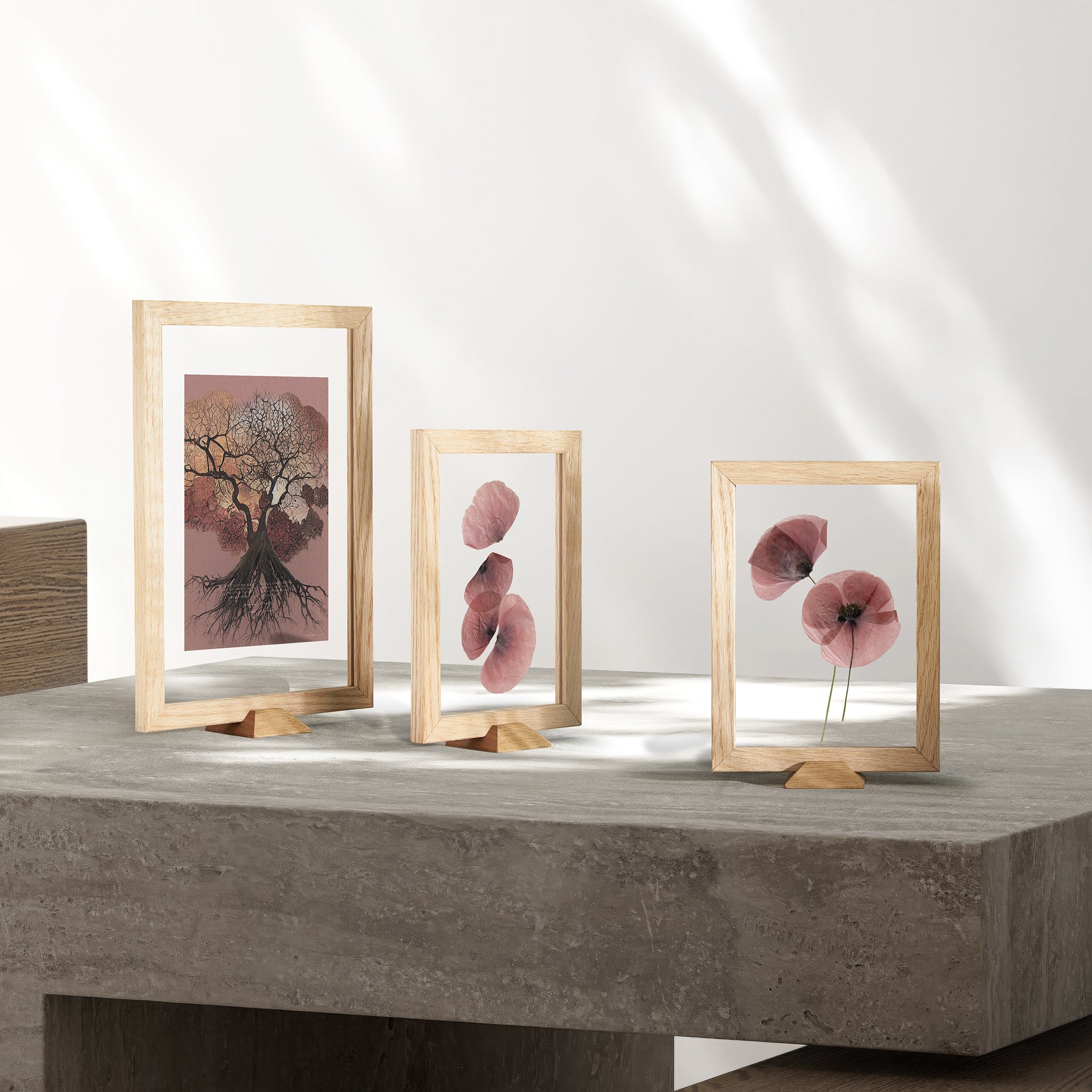 ChiCura Living, Art & Frames Linia Transparent Ramme - A4 - Egetræ Frames / Transparent Oak