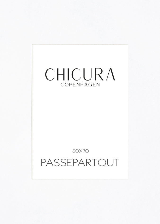 ChiCura Living, Art & Frames Passepartout Snow White - 40x50cm (Billede: A3) Passepartout Snow White