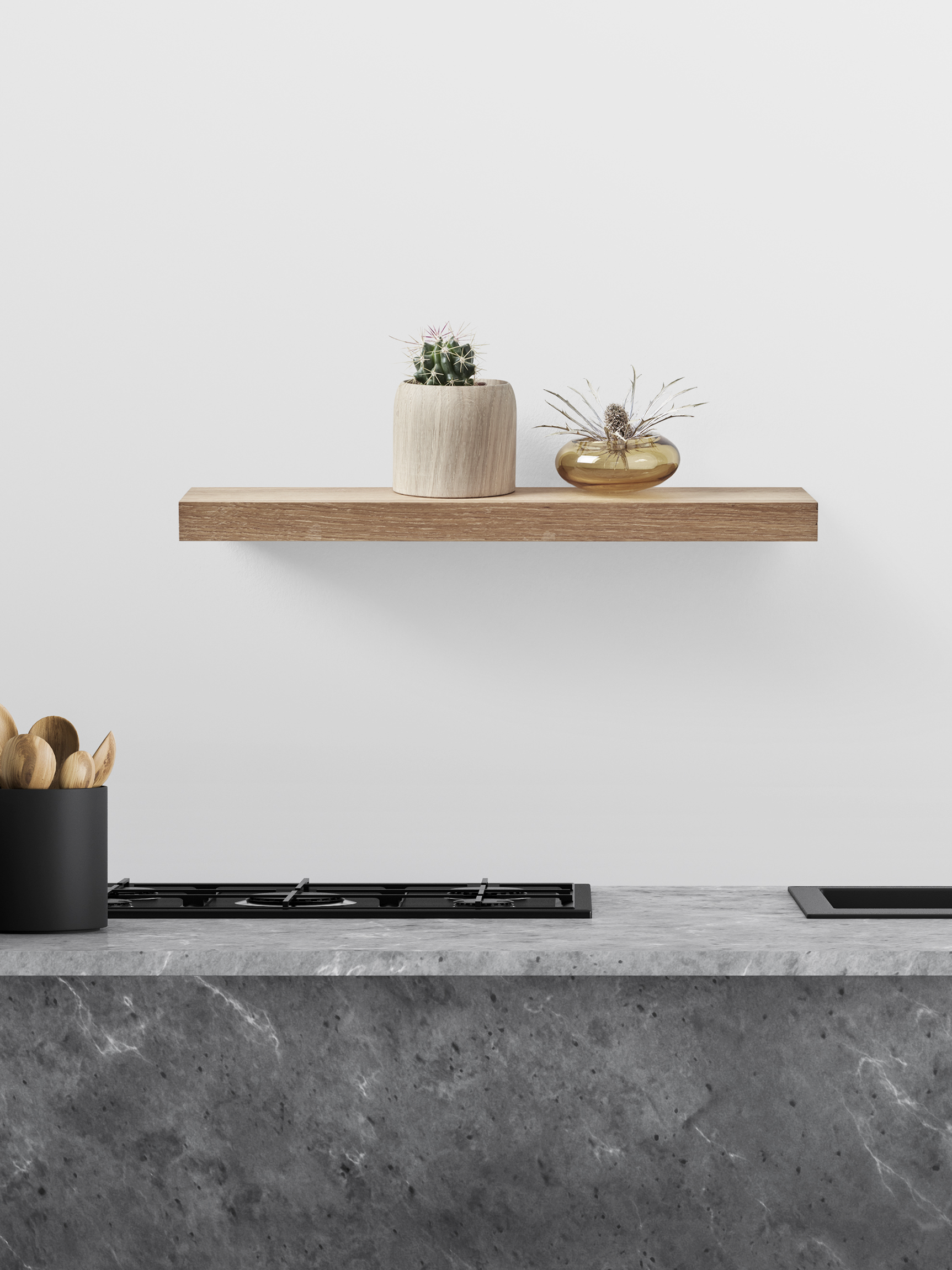ChiCura Living, Art & Frames Tabula Hylde CC1 Egetræ - 30 cm Living / Shelves, Racks & Hooks Oak