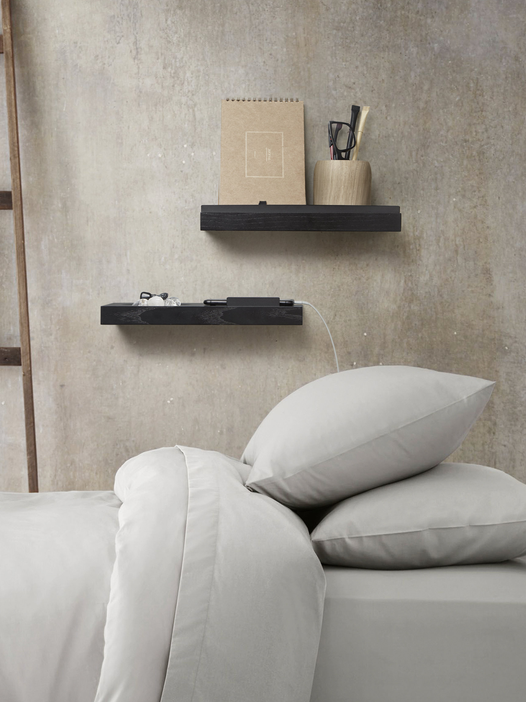 ChiCura Living, Art & Frames Tabula Hylde CC1 Sort - 30 cm Living / Shelves Black