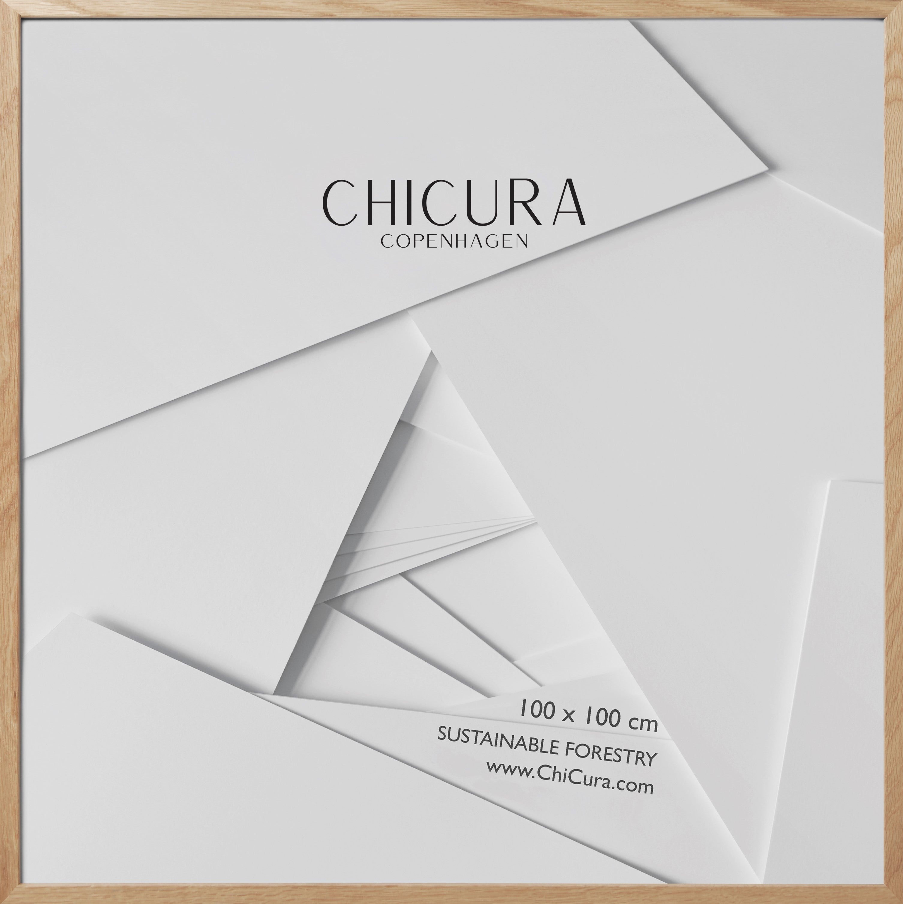 ChiCura Living, Art & Frames Træramme - 100x100cm - Egetræ - Akrylglas Frames / Wood Solid Oak